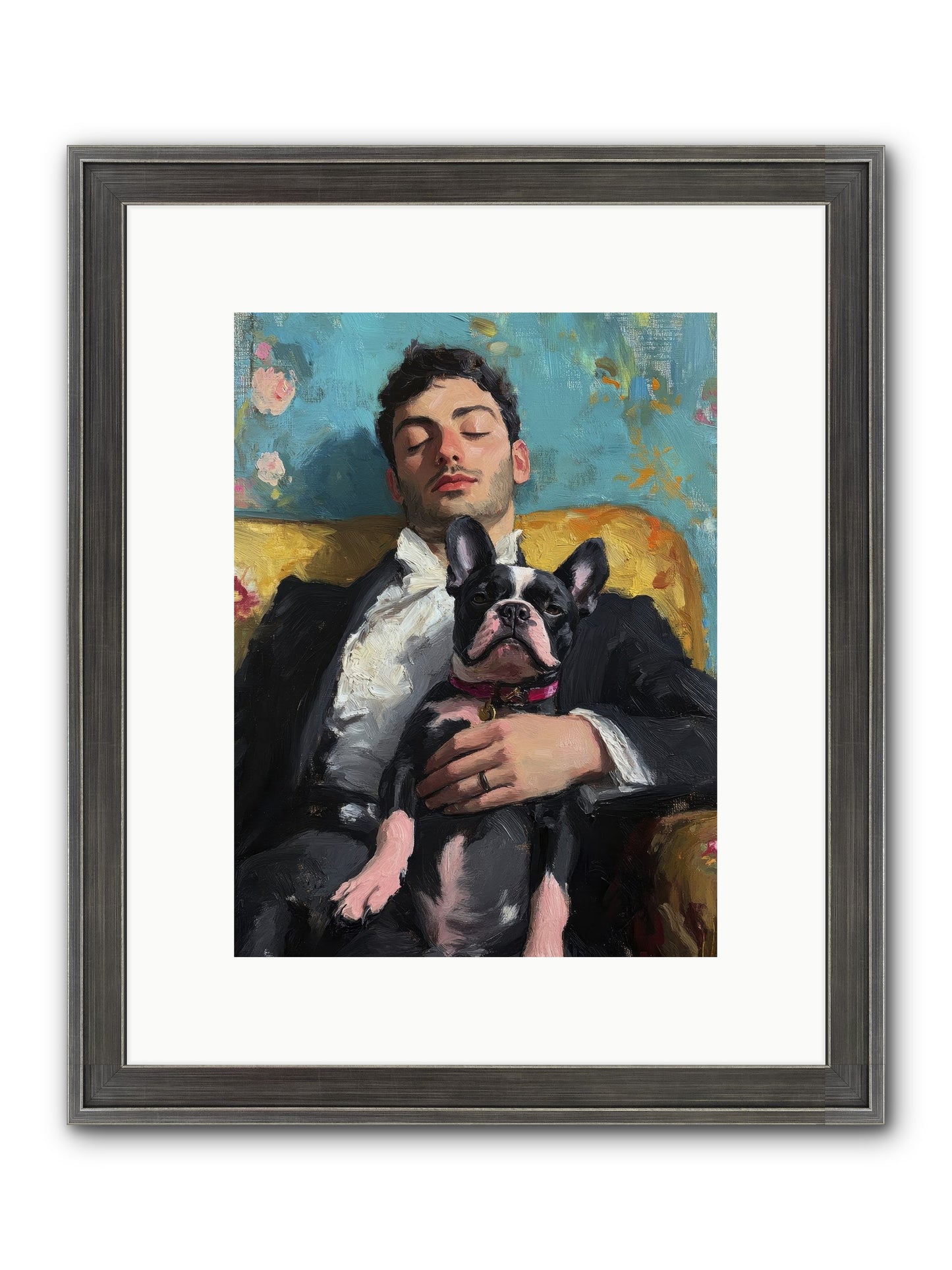 Dreams Side By Side Framed Print - Slimwoods Black/Silver 9x12