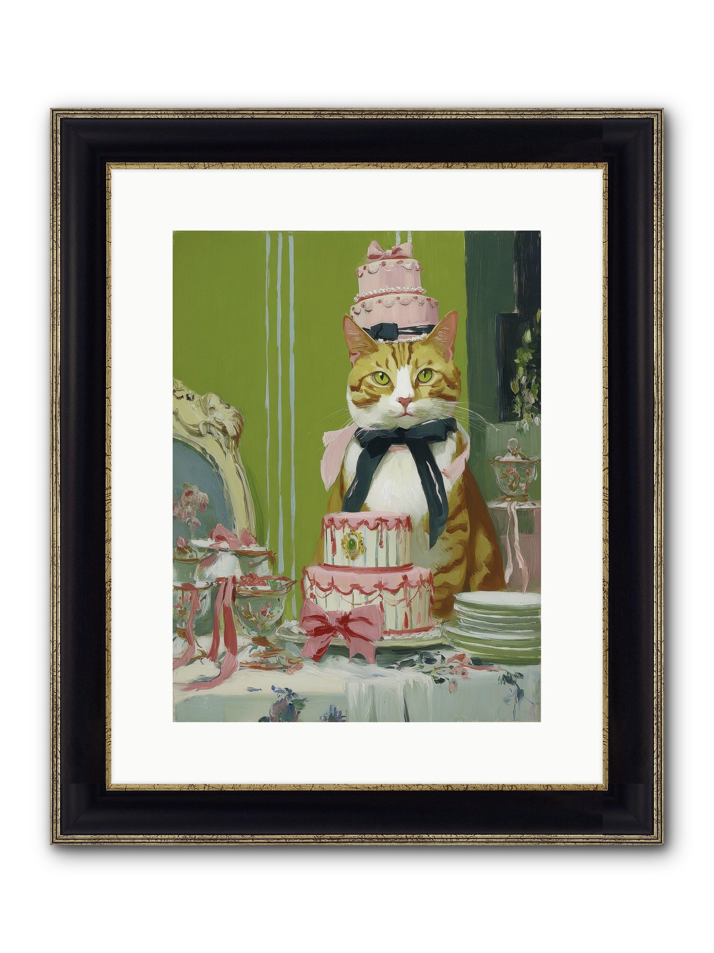 Drenched In Wonder Framed Print - Black & Gold 12x16
