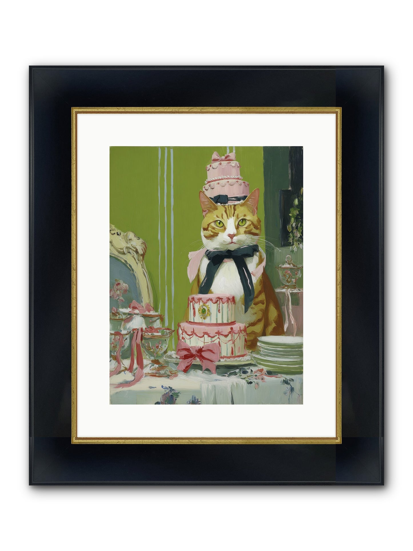 Drenched In Wonder Framed Print - Wide Black w/Gold 12x16