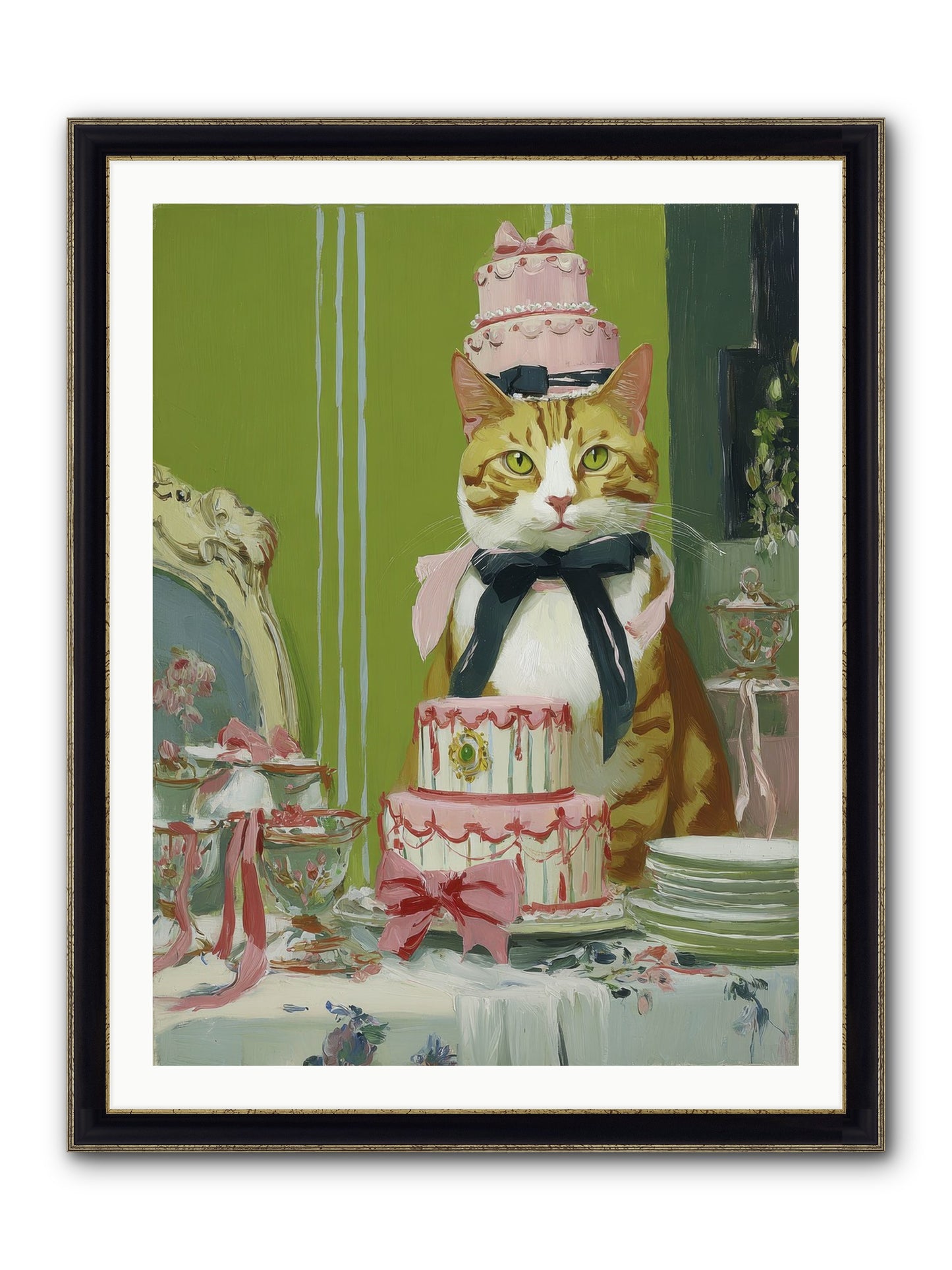 Drenched In Wonder Framed Print - Black & Gold 30x40
