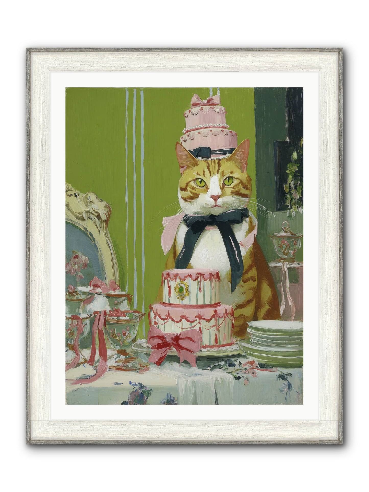 Drenched In Wonder Framed Print - Driftwood White 30x40