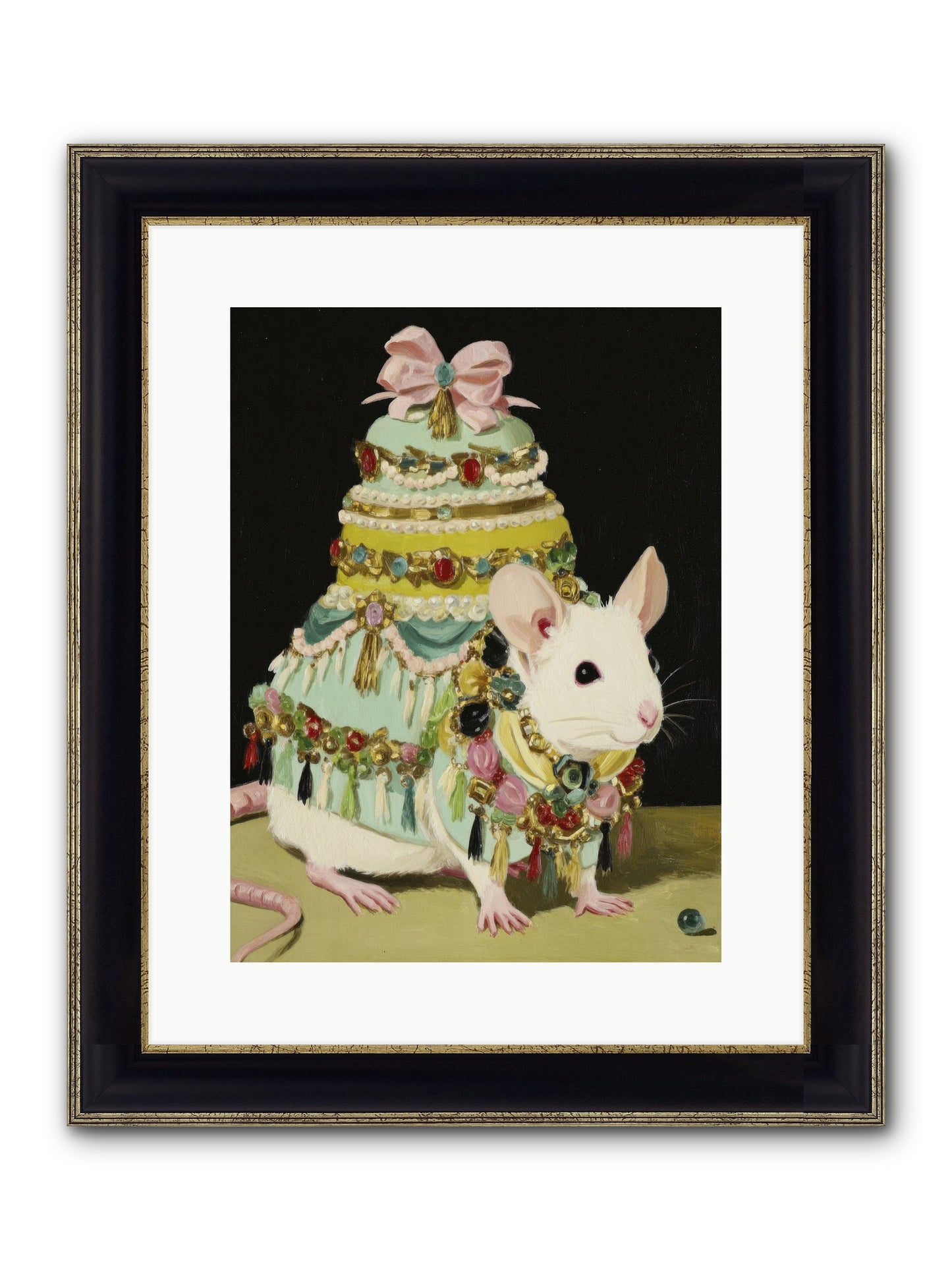 Dressed In Moonbeams Framed Print - Black & Gold 12x16