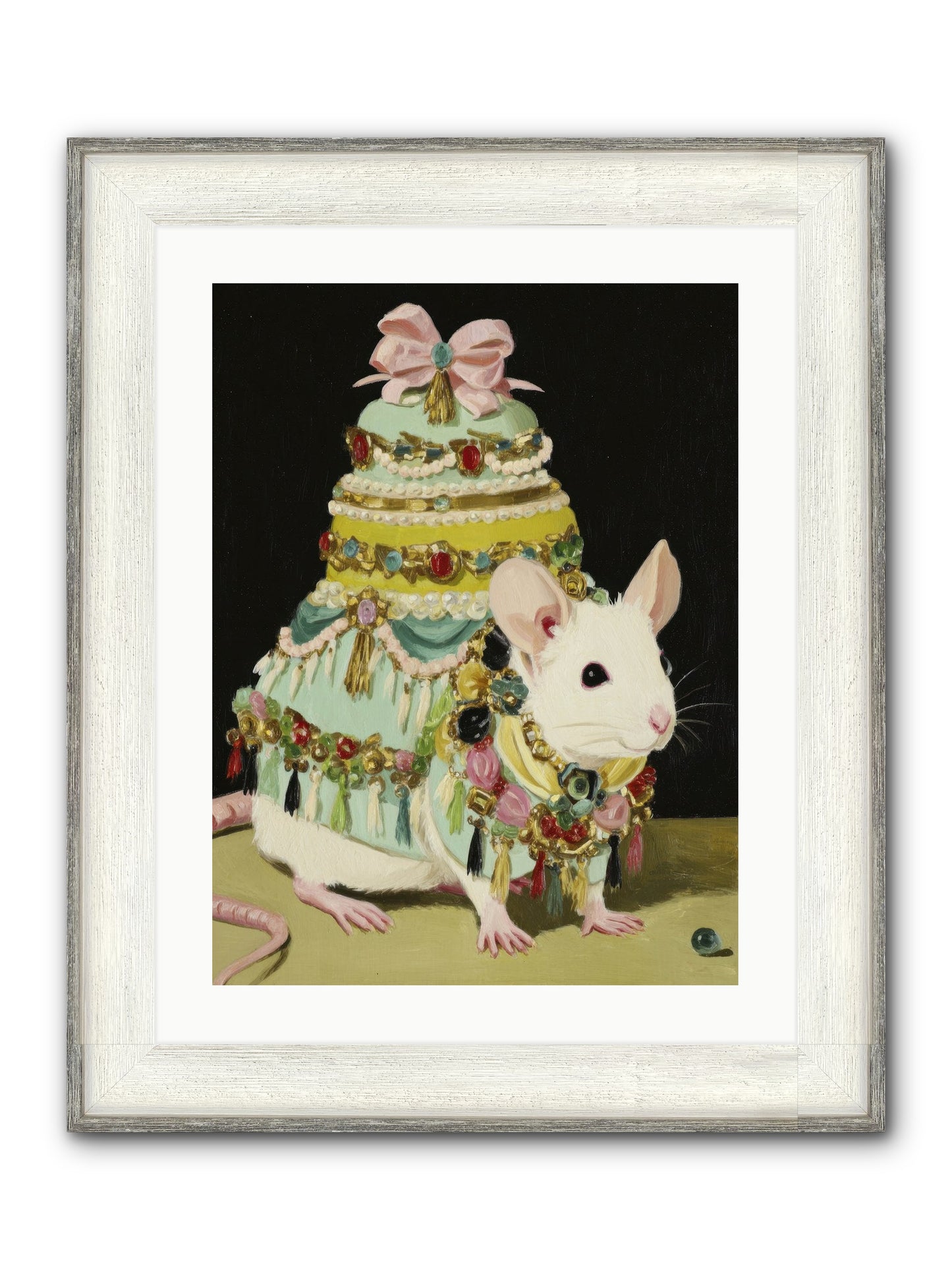 Dressed In Moonbeams Framed Print - Driftwood White 18x24