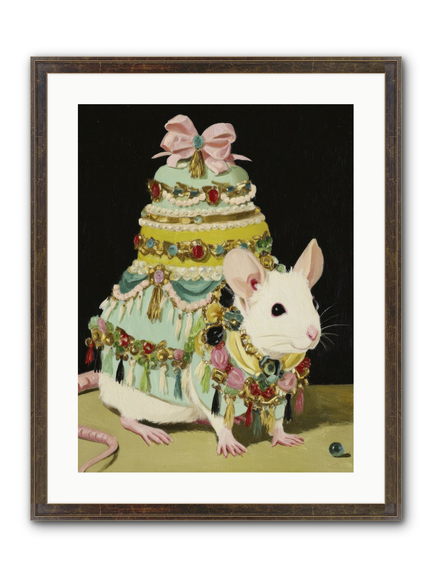 Dressed In Moonbeams Framed Print - Slimwoods Black/Gold 18x24