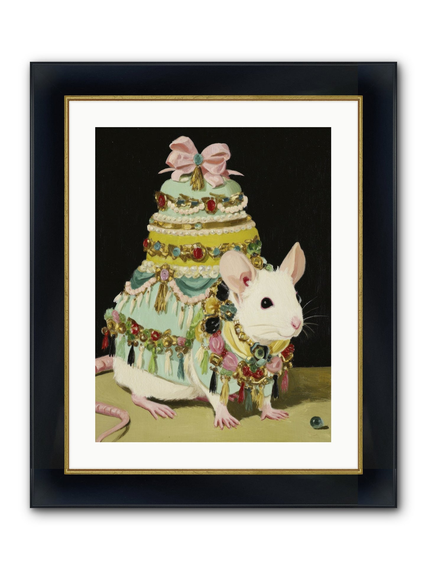 Dressed In Moonbeams Framed Print - Wide Black w/Gold 18x24
