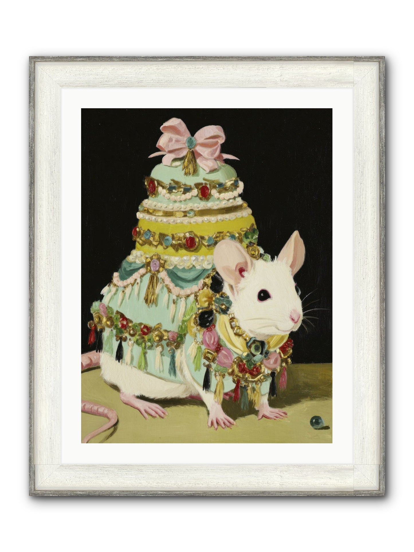 Dressed In Moonbeams Framed Print - Driftwood White 24x32