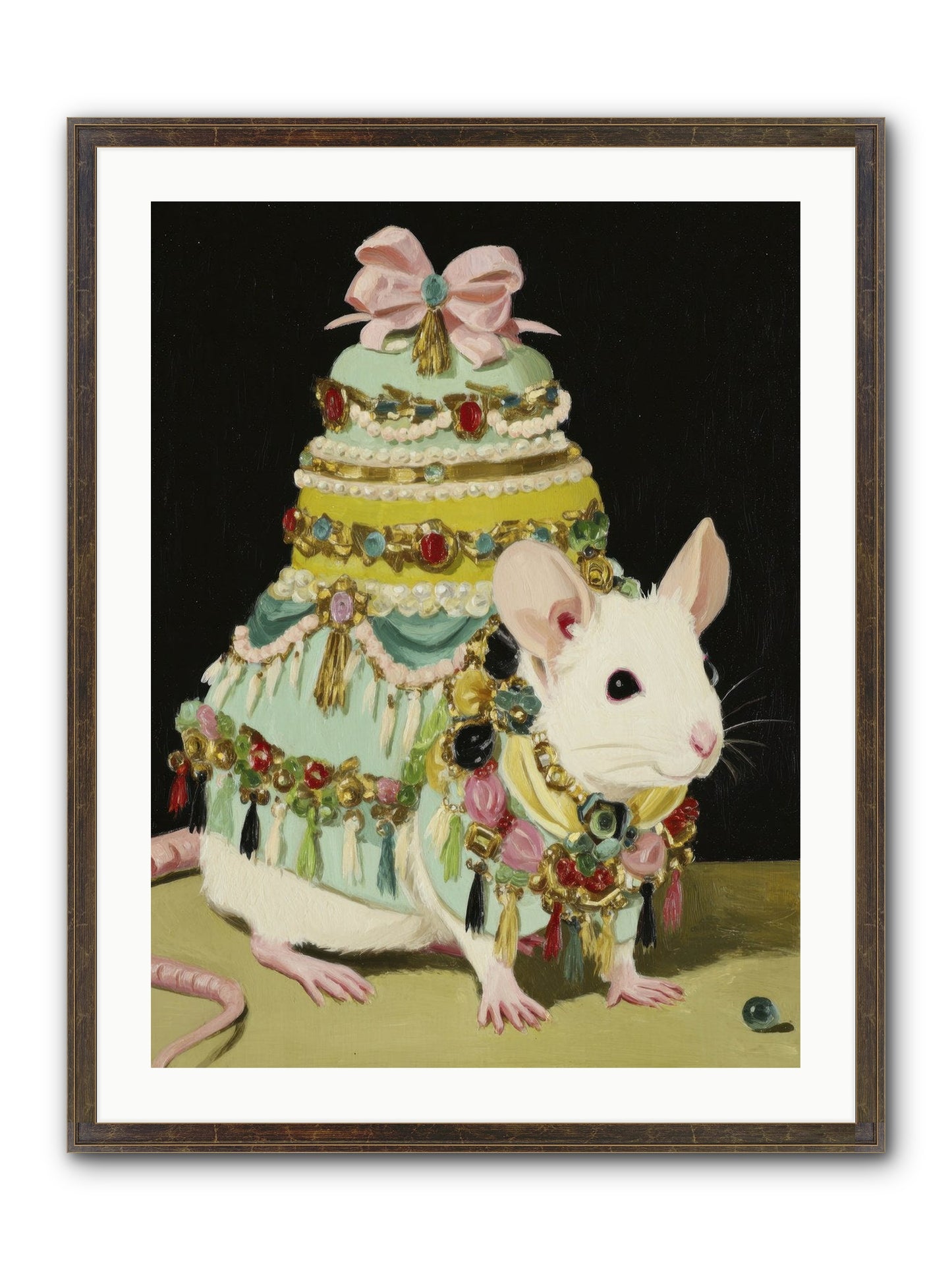 Dressed In Moonbeams Framed Print - Slimwoods Black/Gold 24x32