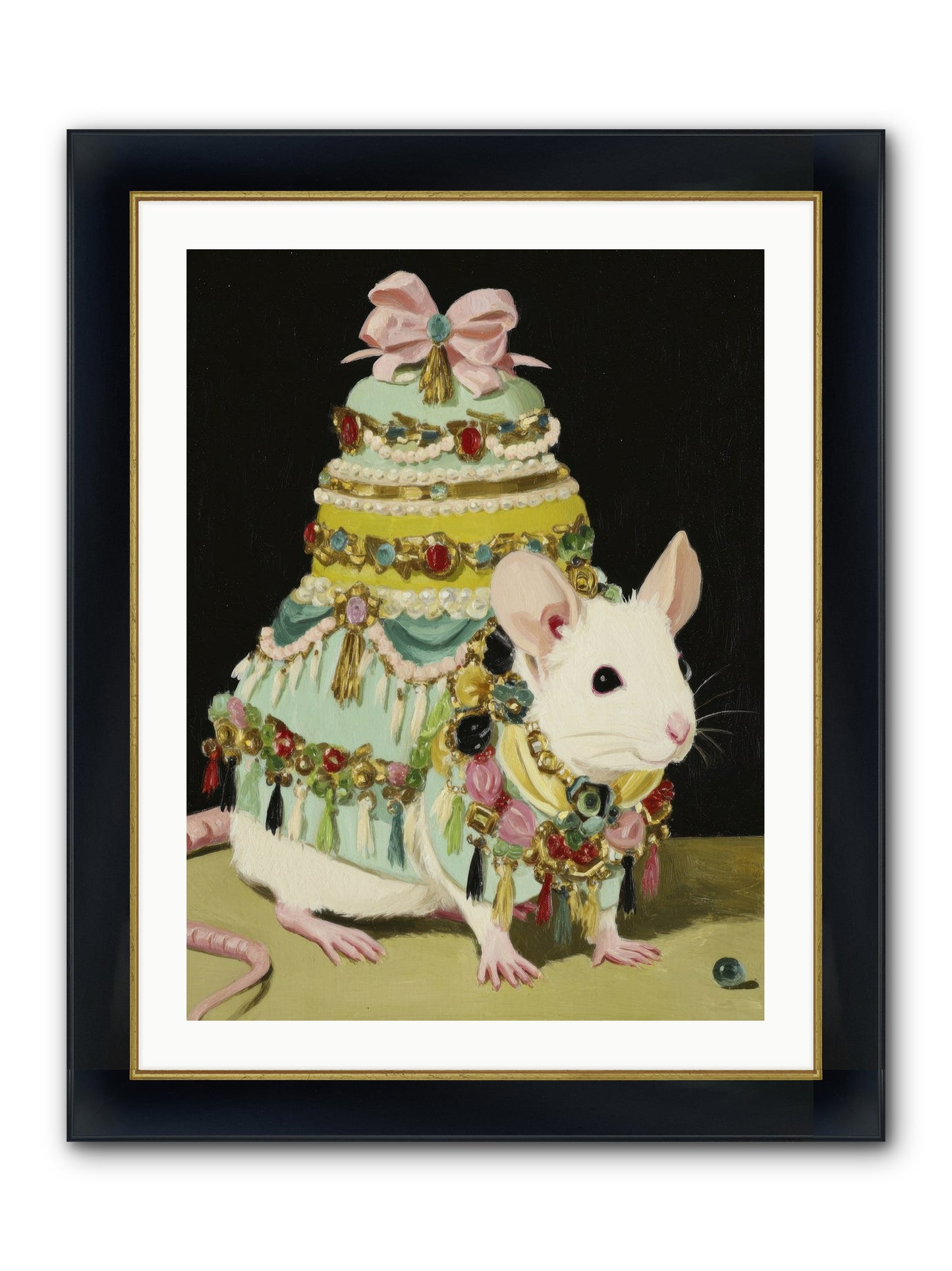 Dressed In Moonbeams Framed Print - Wide Black w/Gold 24x32