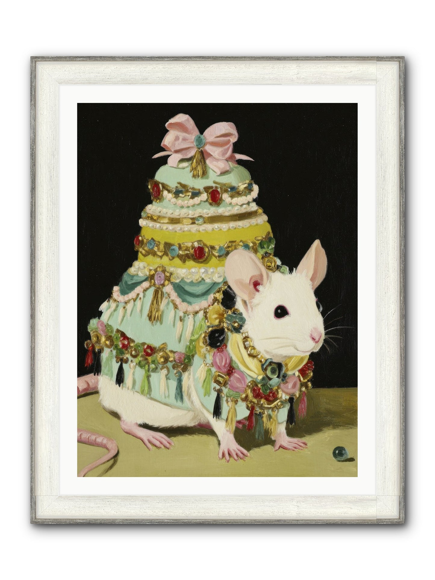 Dressed In Moonbeams Framed Print - Driftwood White 30x40