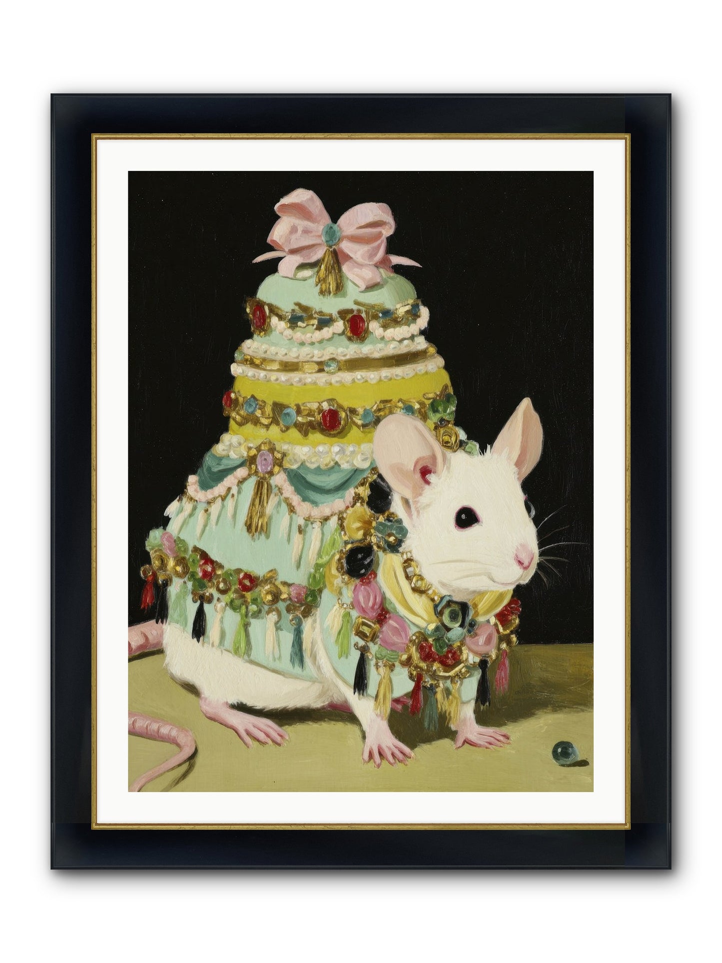 Dressed In Moonbeams Framed Print - Wide Black w/Gold 30x40