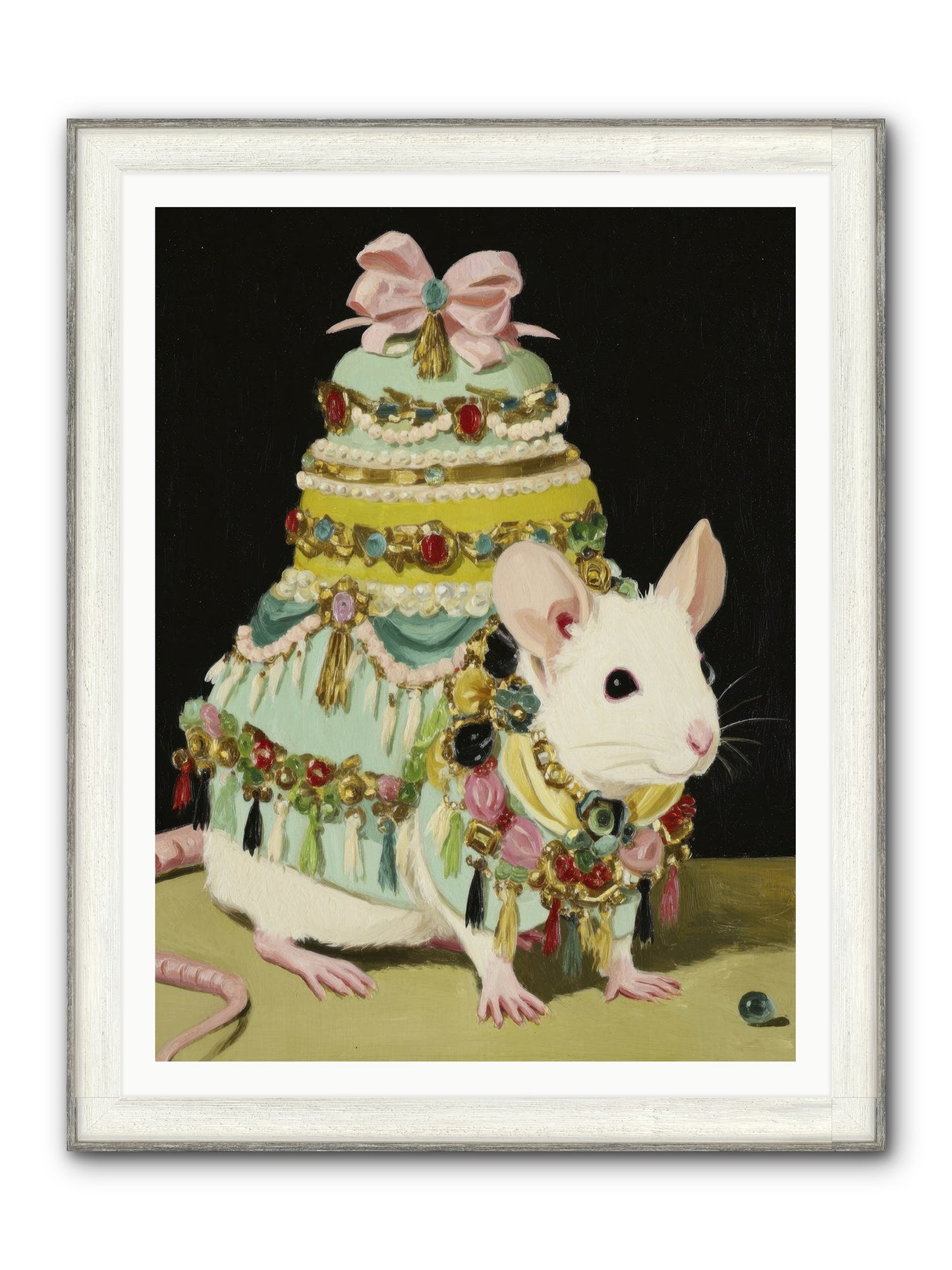 Dressed In Moonbeams Framed Print - Driftwood White 36x48