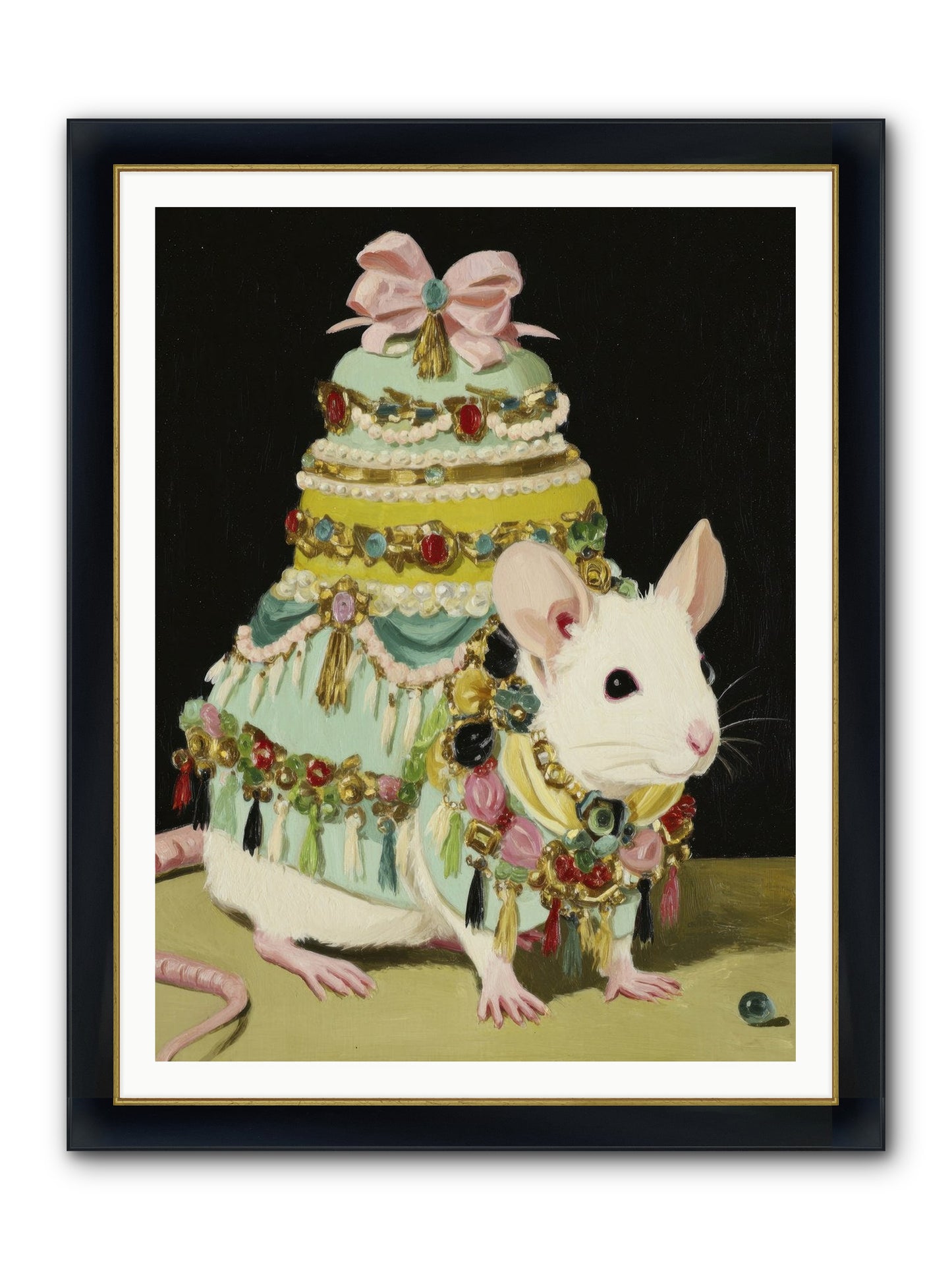 Dressed In Moonbeams Framed Print - Wide Black w/Gold 36x48