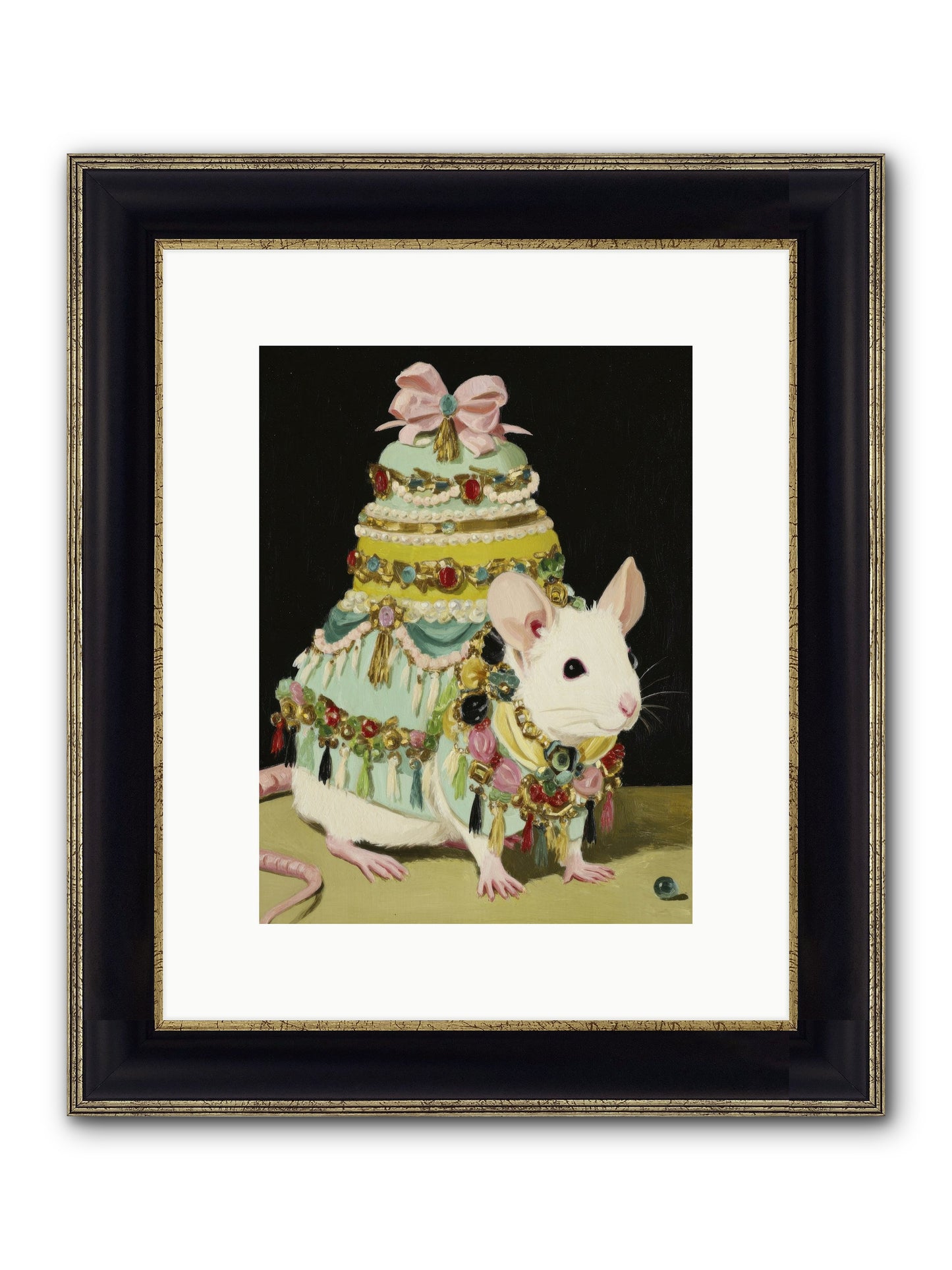 Dressed In Moonbeams Framed Print - Black & Gold 9x12