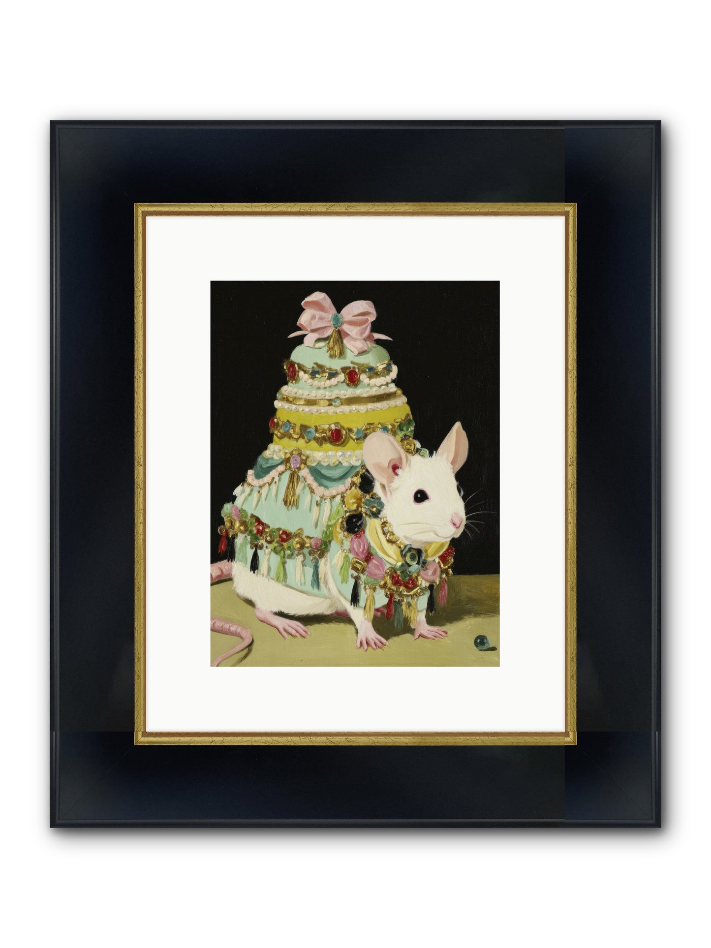 Dressed In Moonbeams Framed Print - Wide Black w/Gold 9x12