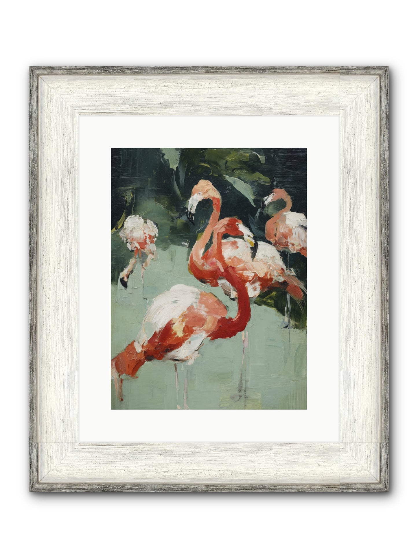 Dressed In Silk Framed Print - Driftwood White 12x16
