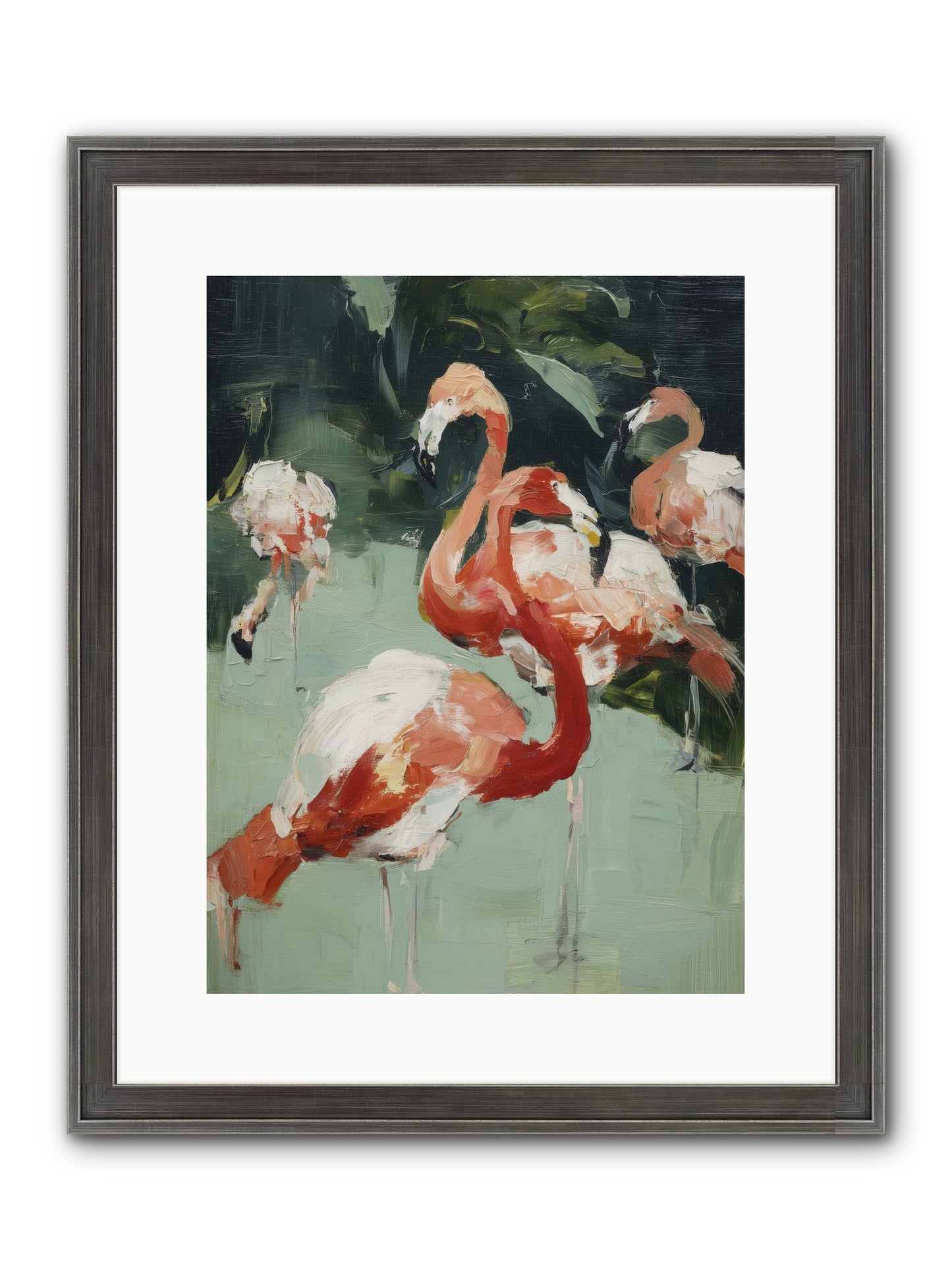 Dressed In Silk Framed Print - Slimwoods Black/Silver 12x16