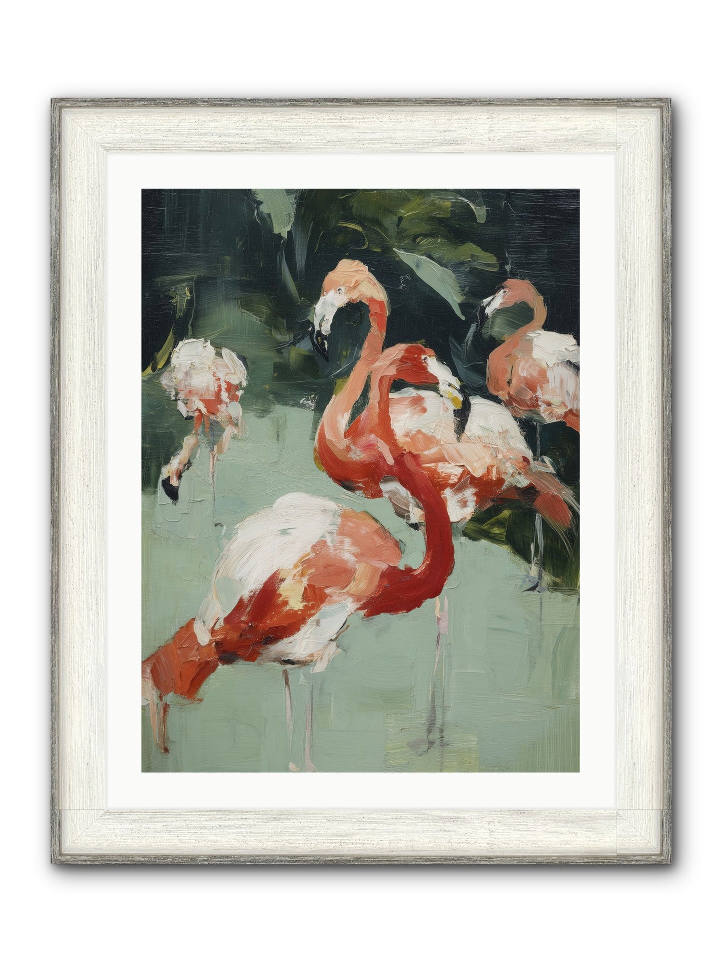 Dressed In Silk Framed Print - Driftwood White 24x32