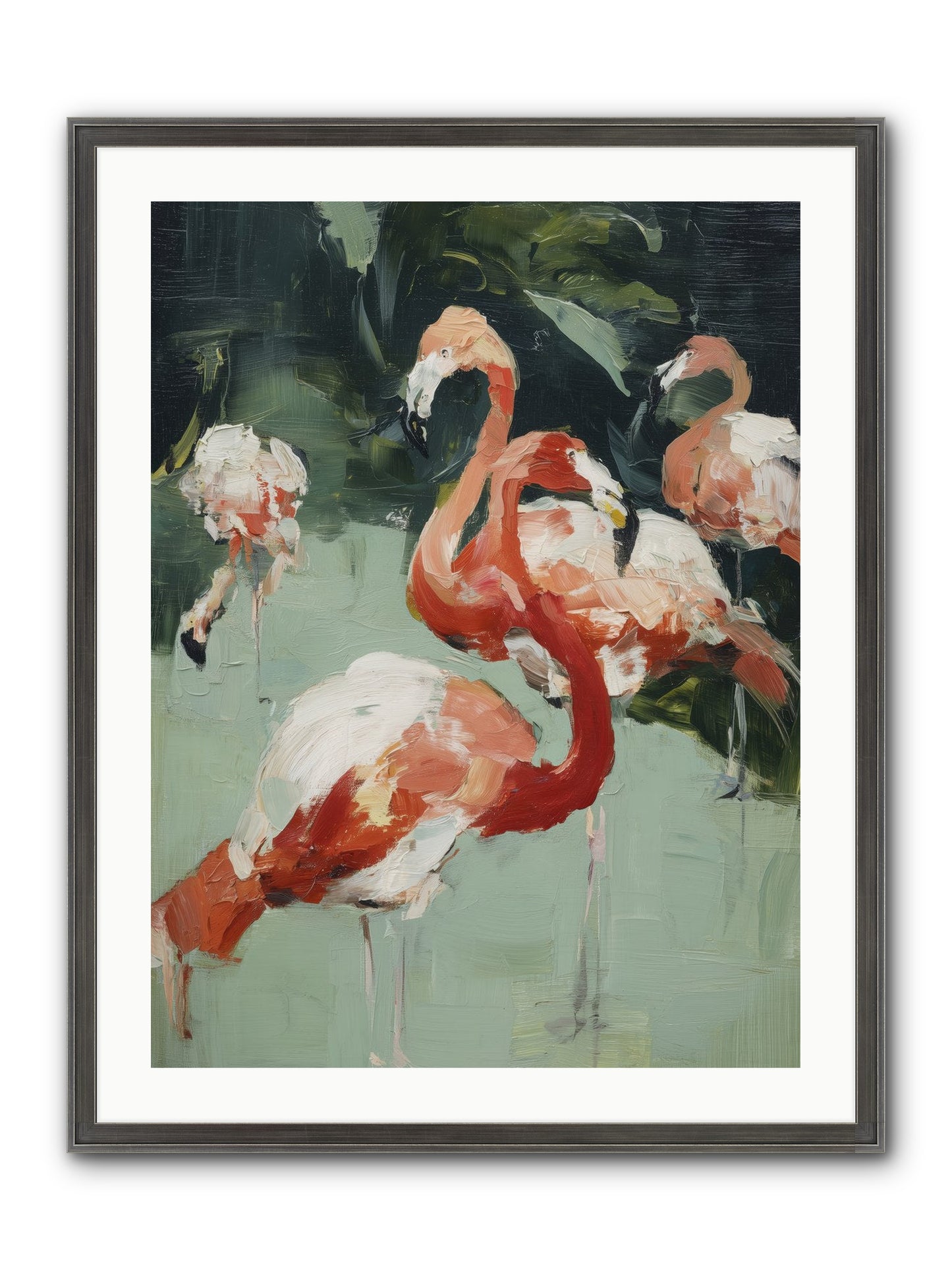 Dressed In Silk Framed Print - Slimwoods Black/Silver 24x32