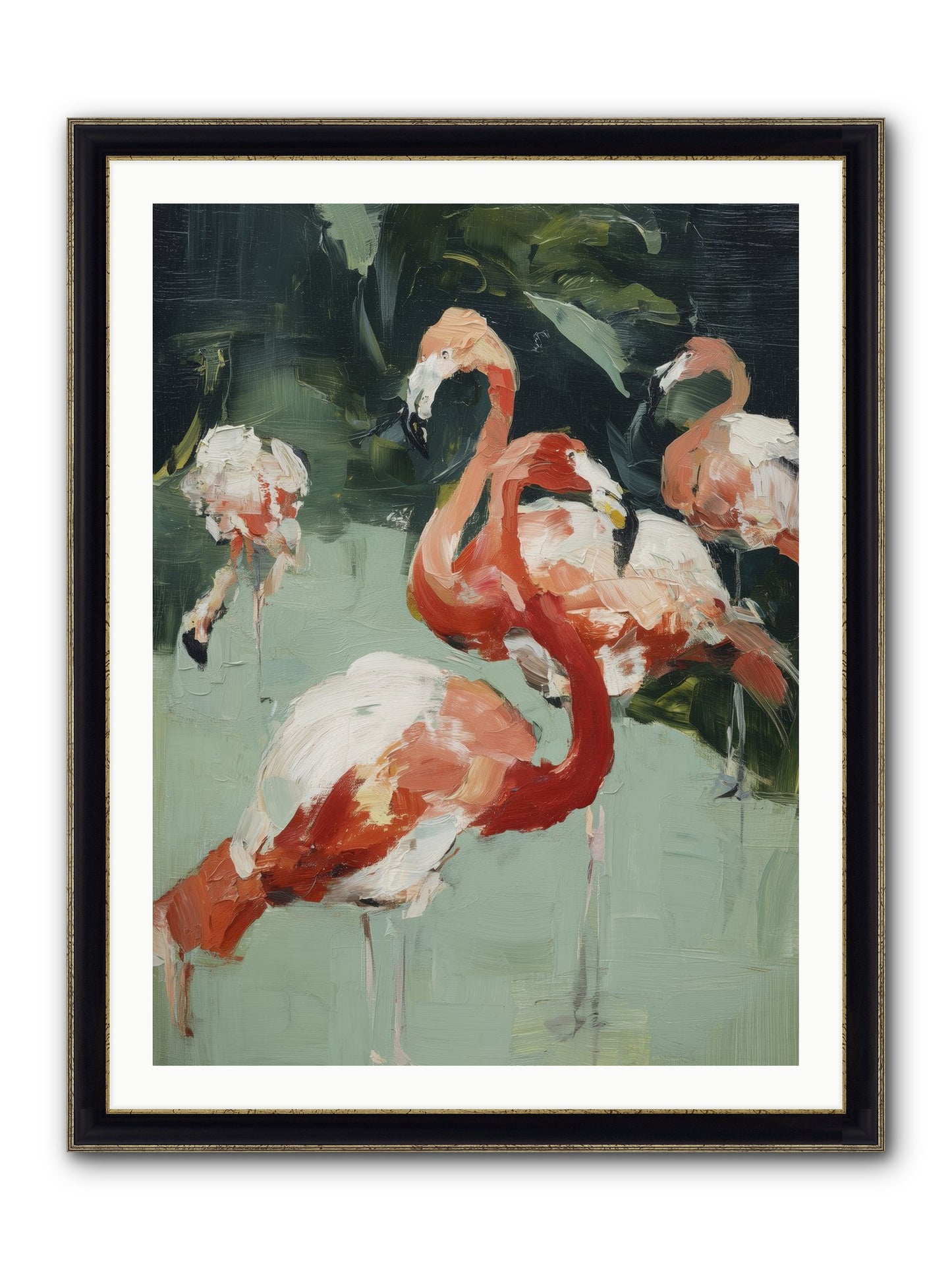 Dressed In Silk Framed Print - Black & Gold 30x40