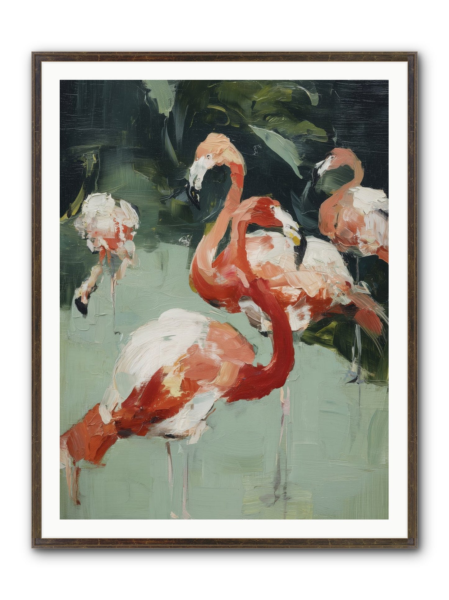 Dressed In Silk Framed Print - Slimwoods Black/Gold 36x48