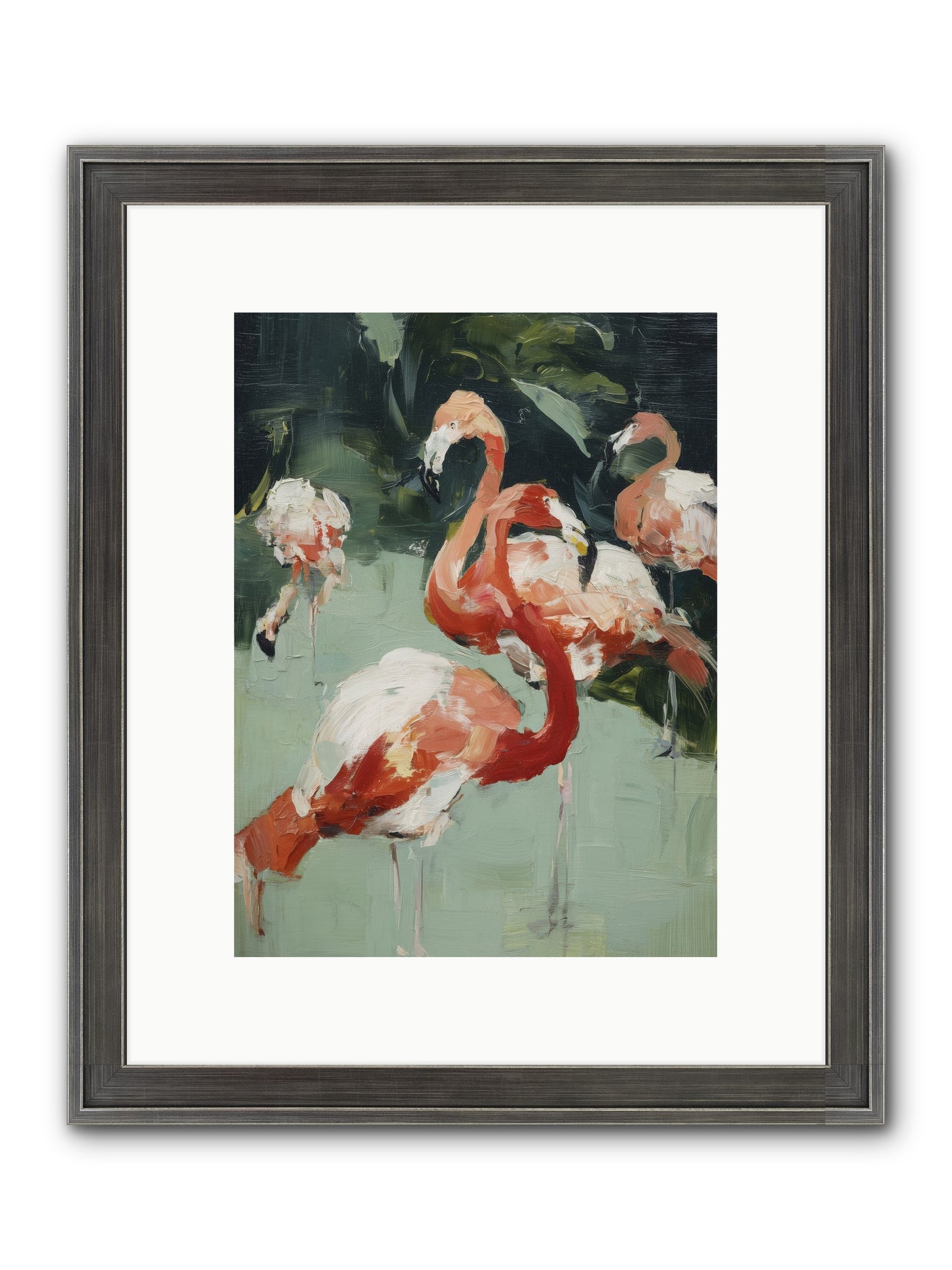 Dressed In Silk Framed Print - Slimwoods Black/Silver 9x12