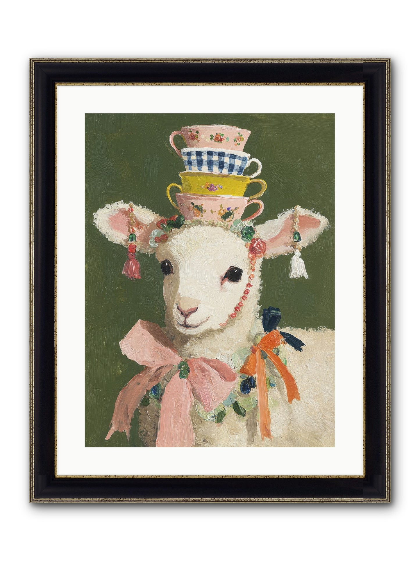 Dressed In Sunshine Framed Print - Black & Gold 18x24