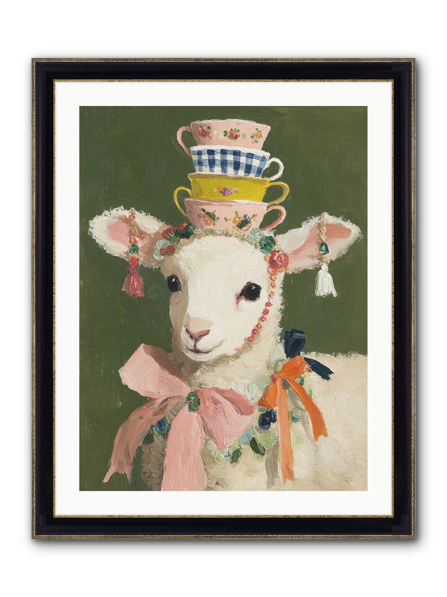 Dressed In Sunshine Framed Print - Black & Gold 24x32