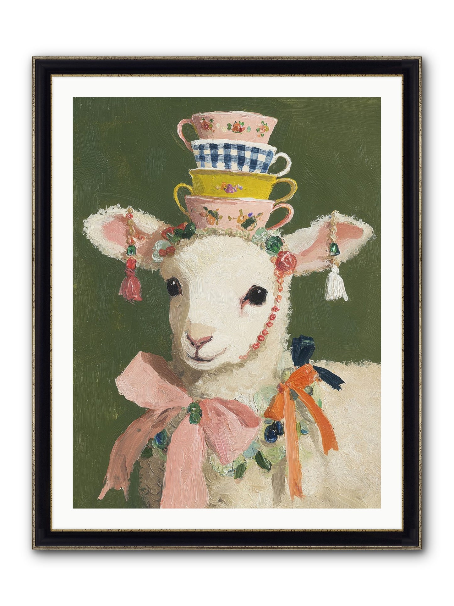 Dressed In Sunshine Framed Print - Black & Gold 30x40