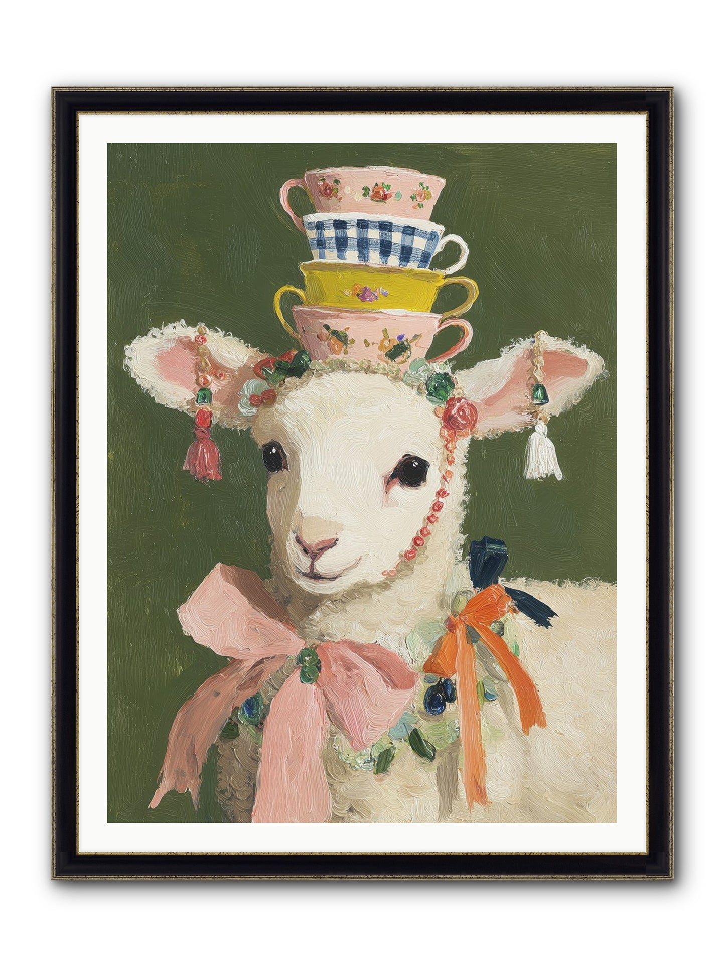 Dressed In Sunshine Framed Print - Black & Gold 36x48