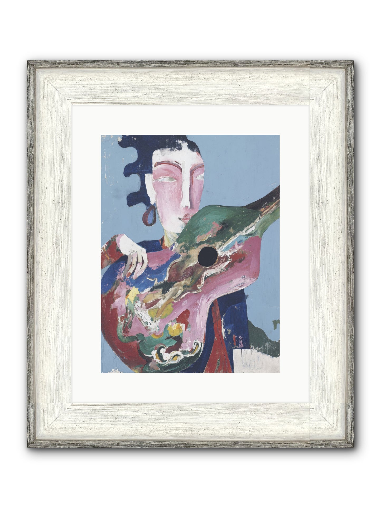 Drift Beneath Stars Framed Print - Driftwood White 12x16