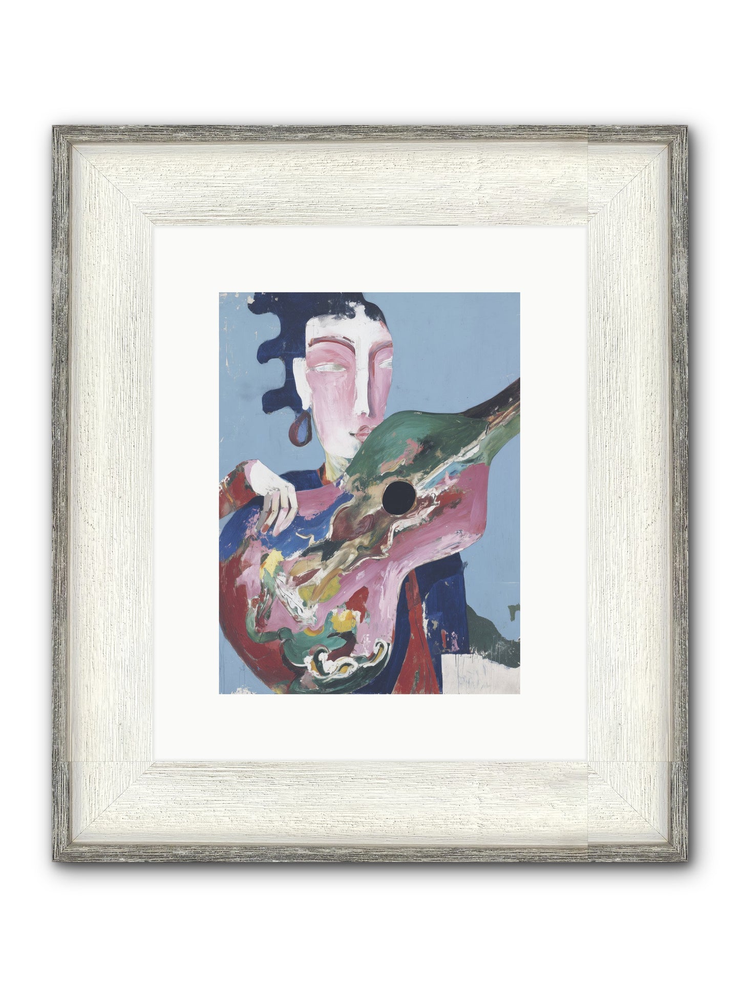 Drift Beneath Stars Framed Print - Driftwood White 9x12