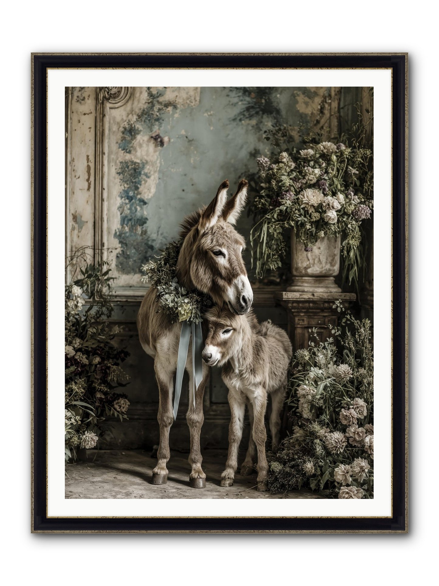Drifting Toward Wonder Framed Print - Black & Gold 36x48
