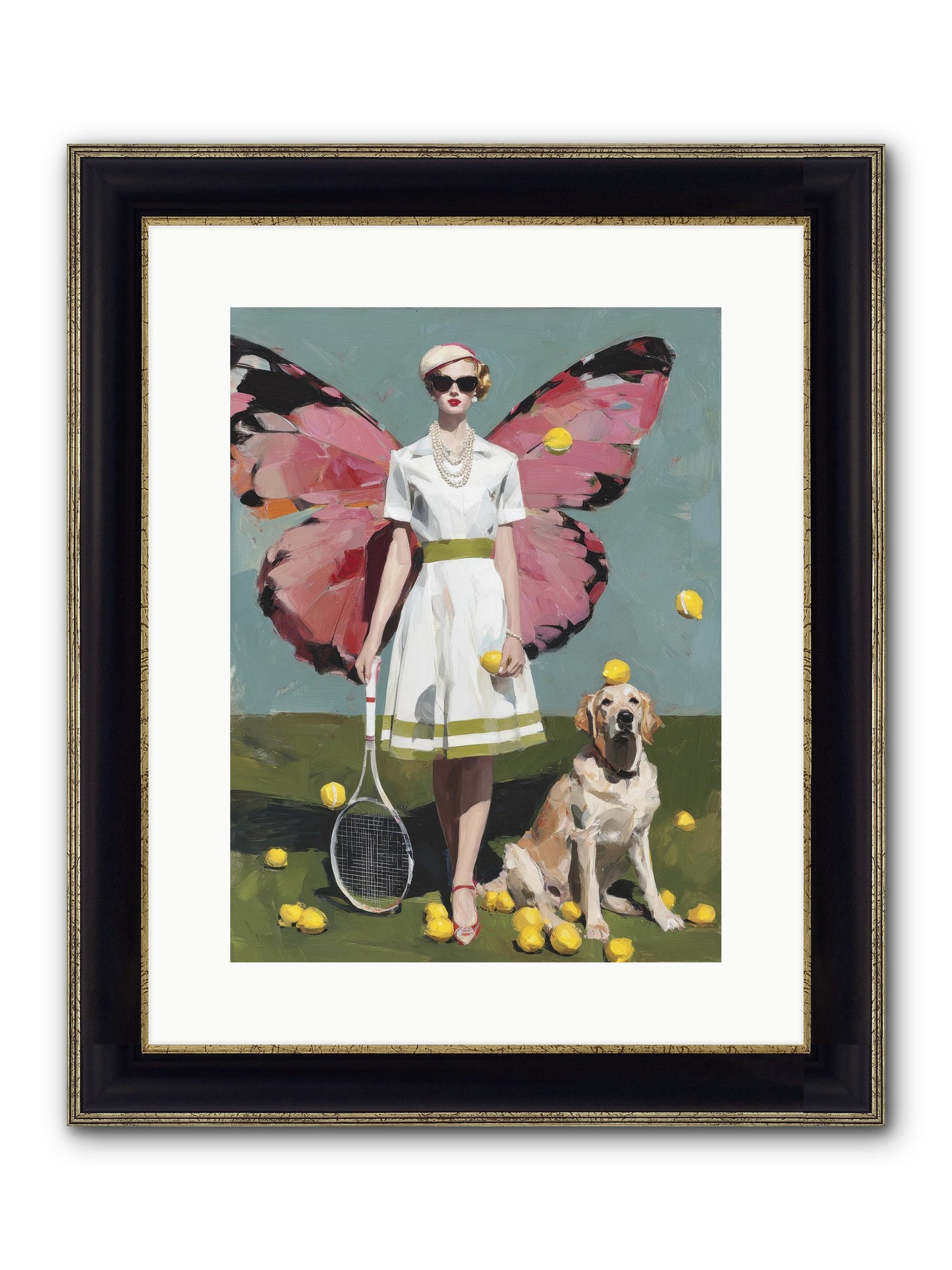 Duchess Of Lemon Avenue Framed Print - Black & Gold 12x16