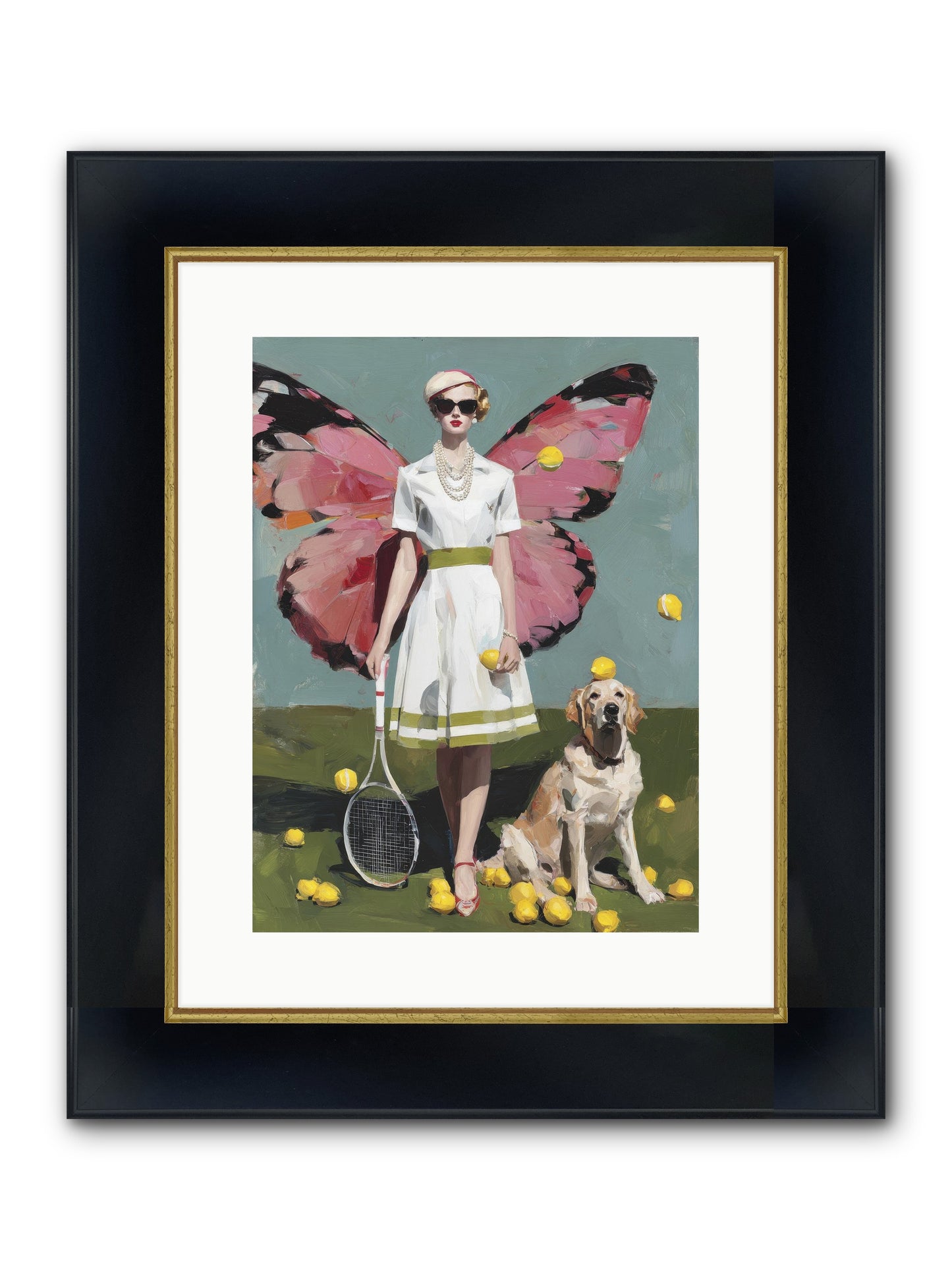 Duchess Of Lemon Avenue Framed Print - Wide Black w/Gold 12x16