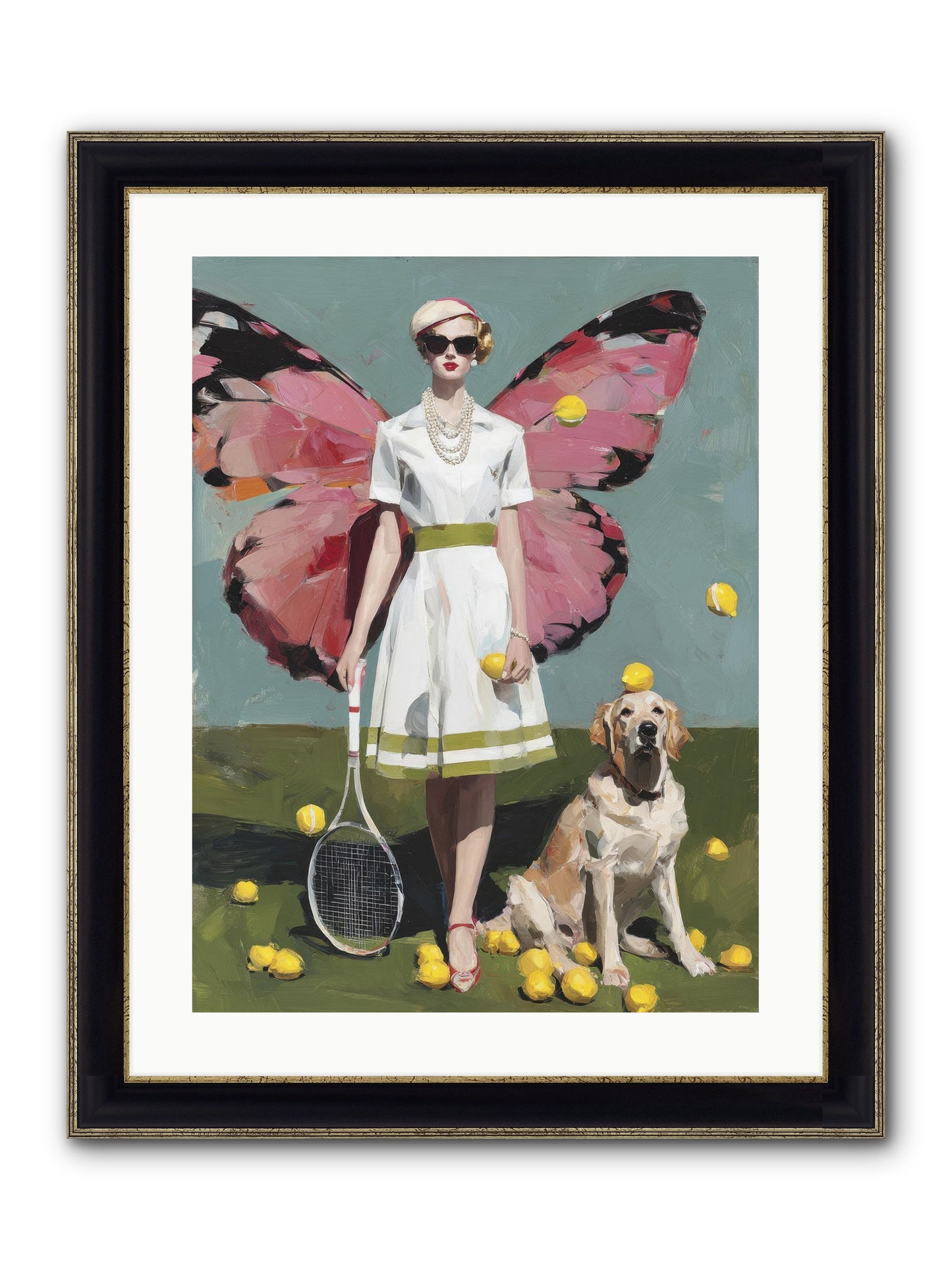 Duchess Of Lemon Avenue Framed Print - Black & Gold 18x24
