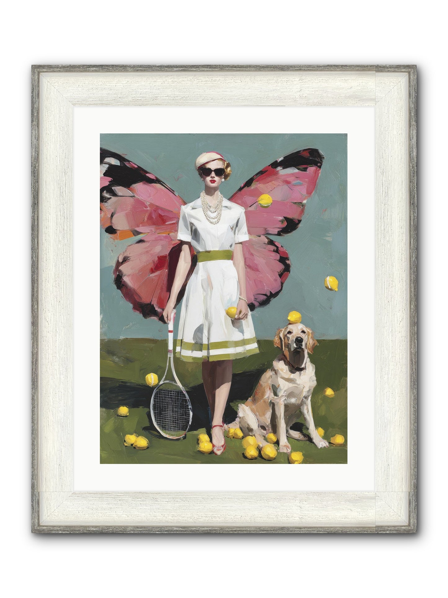 Duchess Of Lemon Avenue Framed Print - Driftwood White 18x24