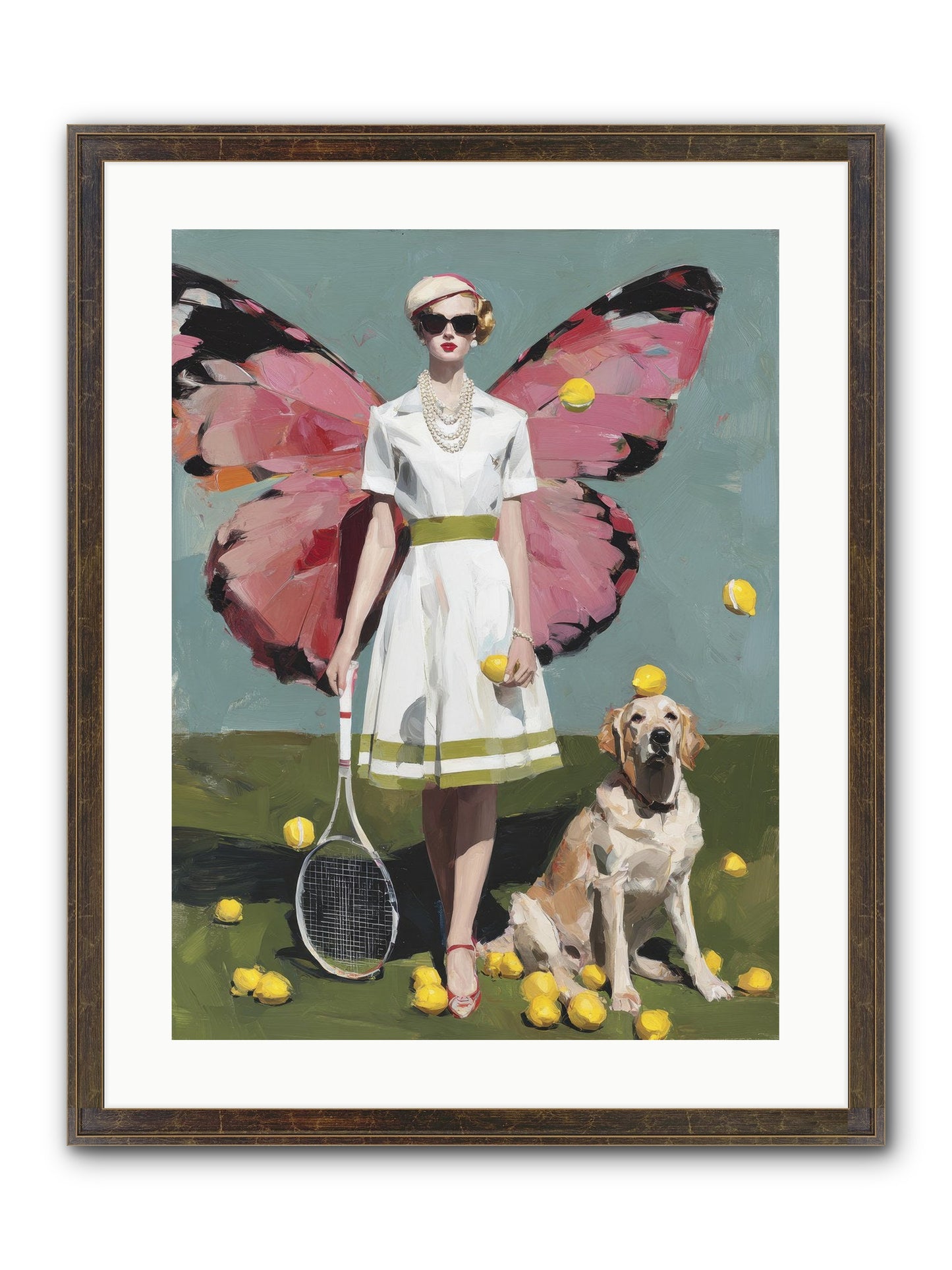 Duchess Of Lemon Avenue Framed Print - Slimwoods Black/Gold 18x24