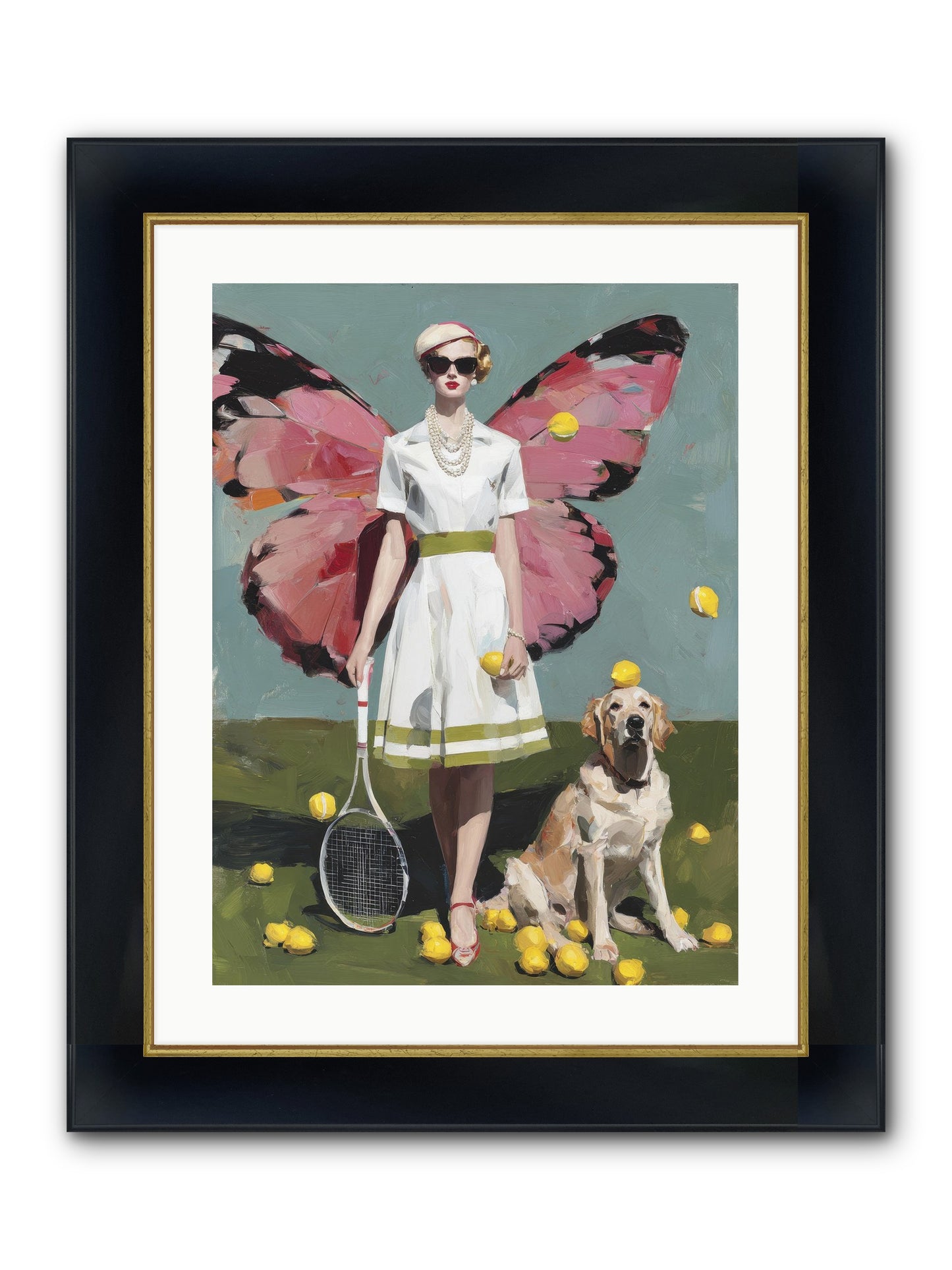 Duchess Of Lemon Avenue Framed Print - Wide Black w/Gold 18x24