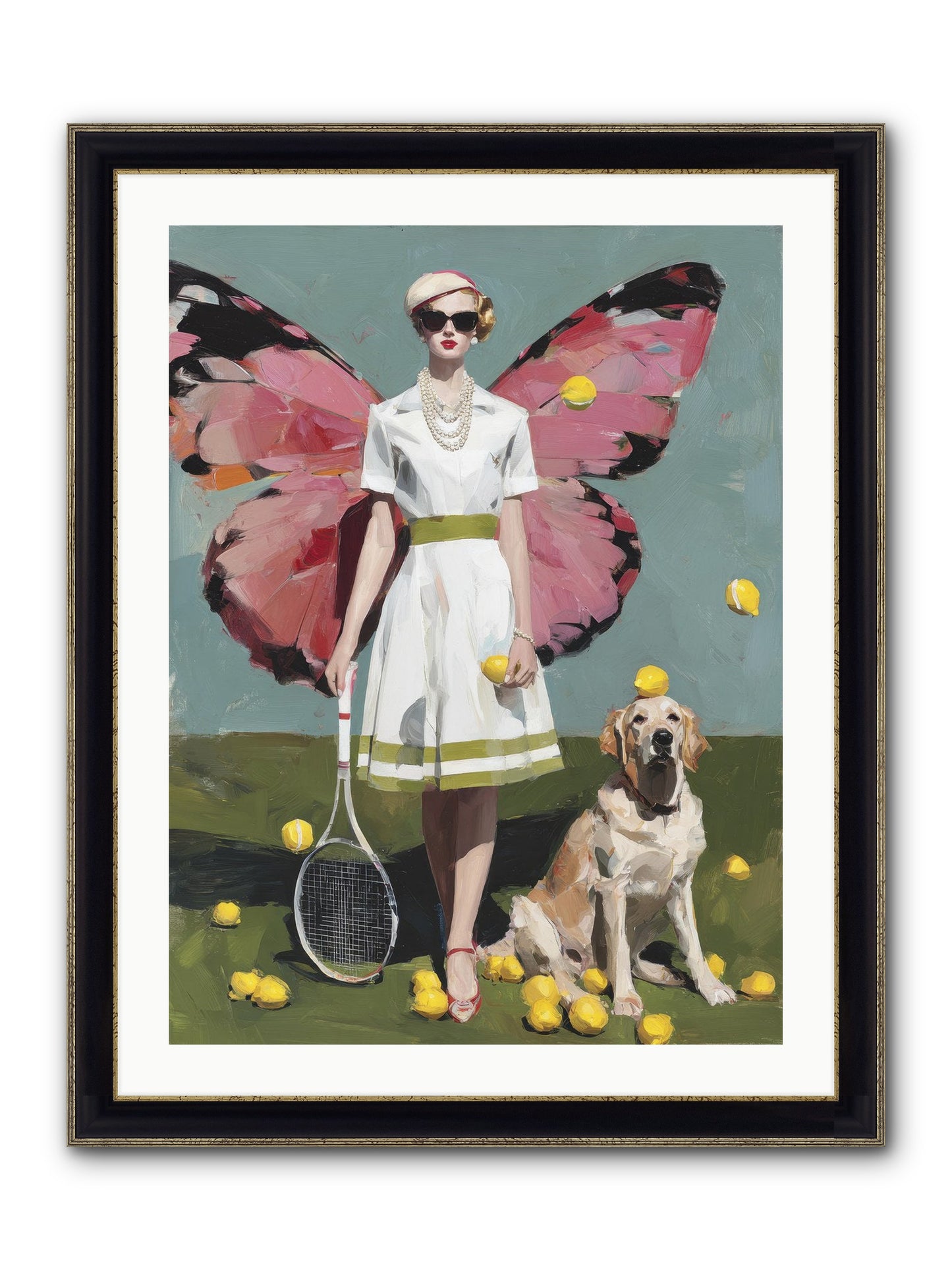 Duchess Of Lemon Avenue Framed Print - Black & Gold 24x32