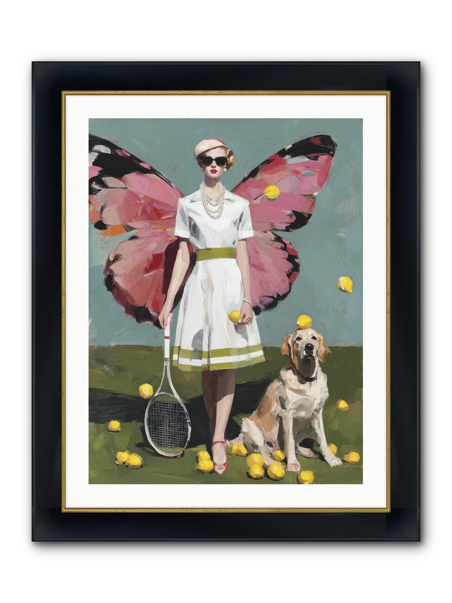Duchess Of Lemon Avenue Framed Print - Wide Black w/Gold 24x32