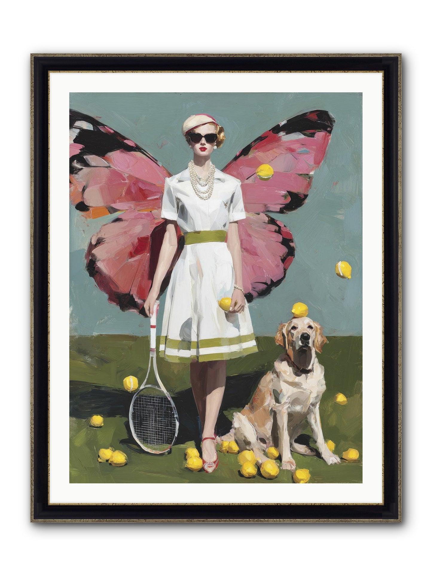 Duchess Of Lemon Avenue Framed Print - Black & Gold 30x40