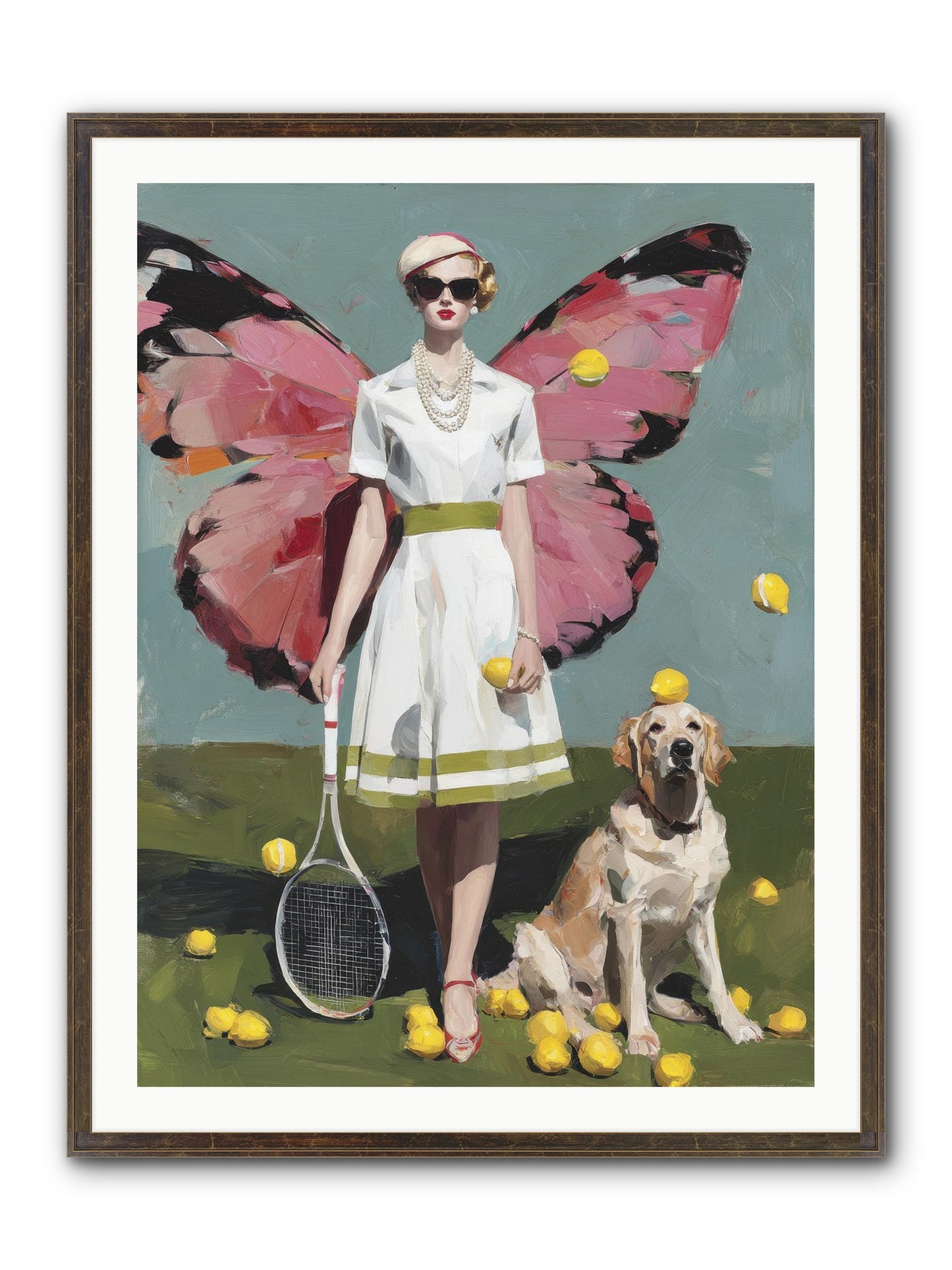 Duchess Of Lemon Avenue Framed Print - Slimwoods Black/Gold 30x40