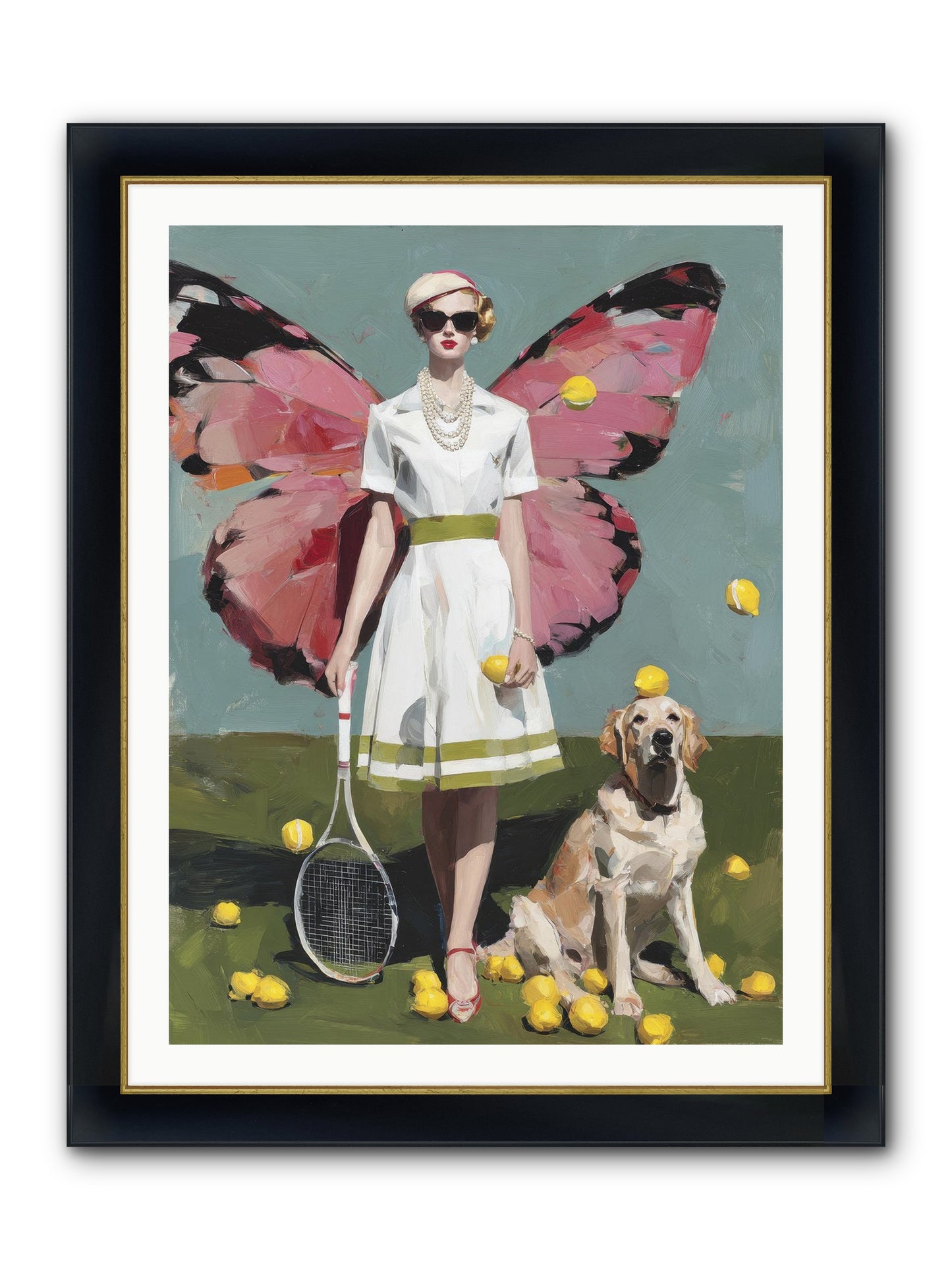 Duchess Of Lemon Avenue Framed Print - Wide Black w/Gold 30x40