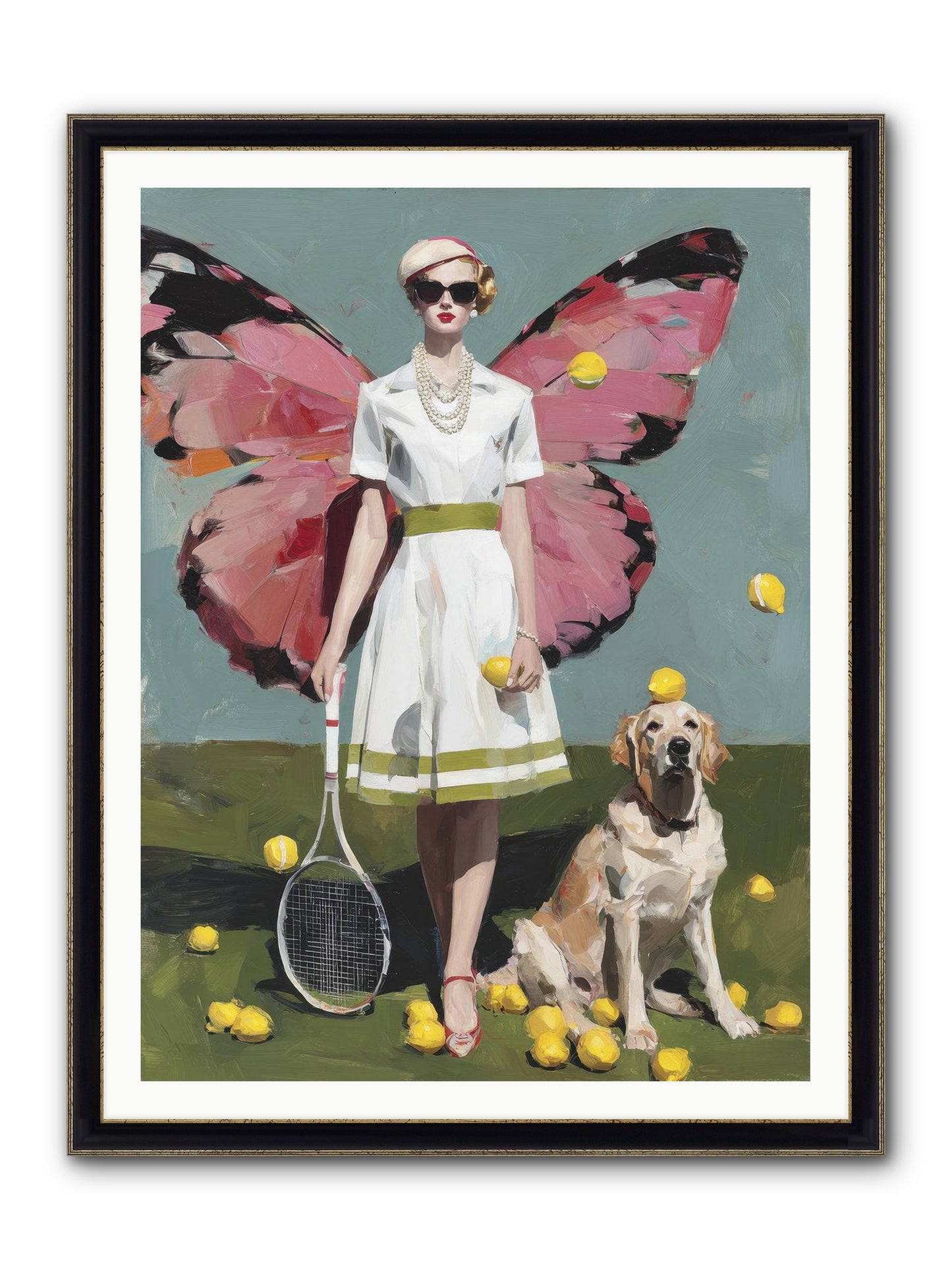 Duchess Of Lemon Avenue Framed Print - Black & Gold 36x48