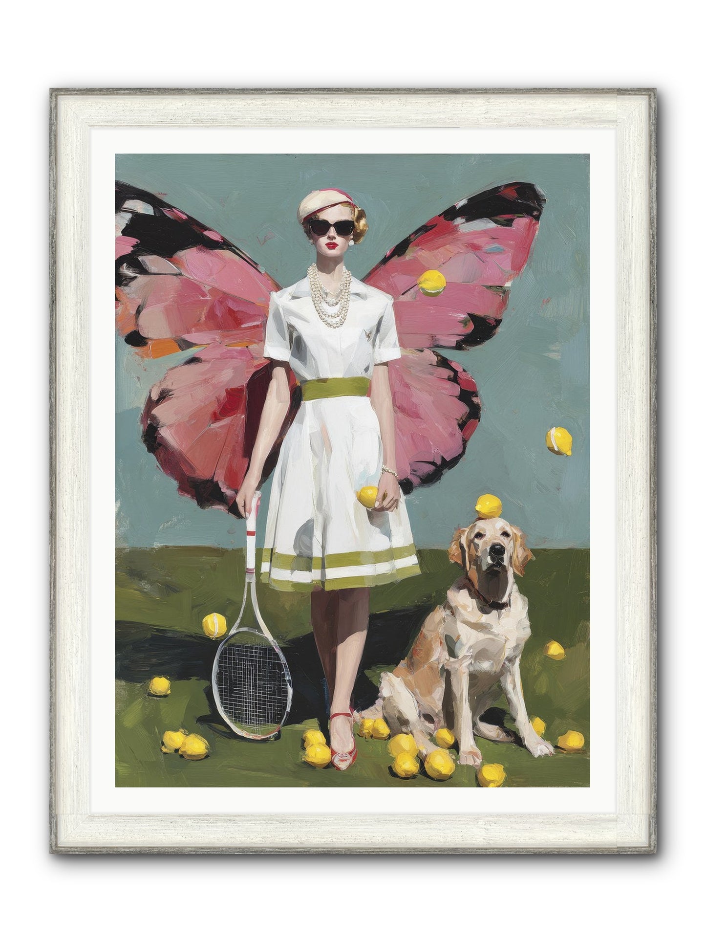 Duchess Of Lemon Avenue Framed Print - Driftwood White 36x48