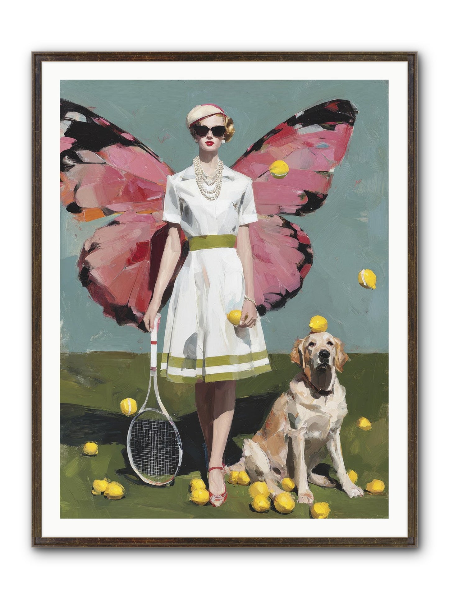 Duchess Of Lemon Avenue Framed Print - Slimwoods Black/Gold 36x48