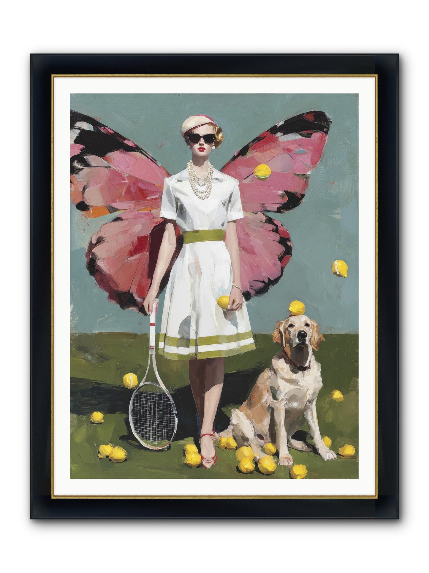 Duchess Of Lemon Avenue Framed Print - Wide Black w/Gold 36x48