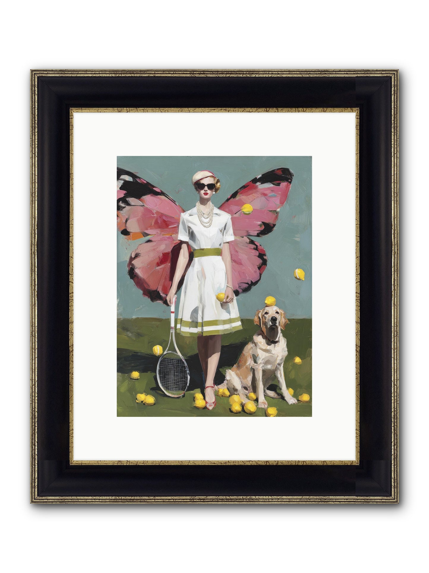 Duchess Of Lemon Avenue Framed Print - Black & Gold 9x12