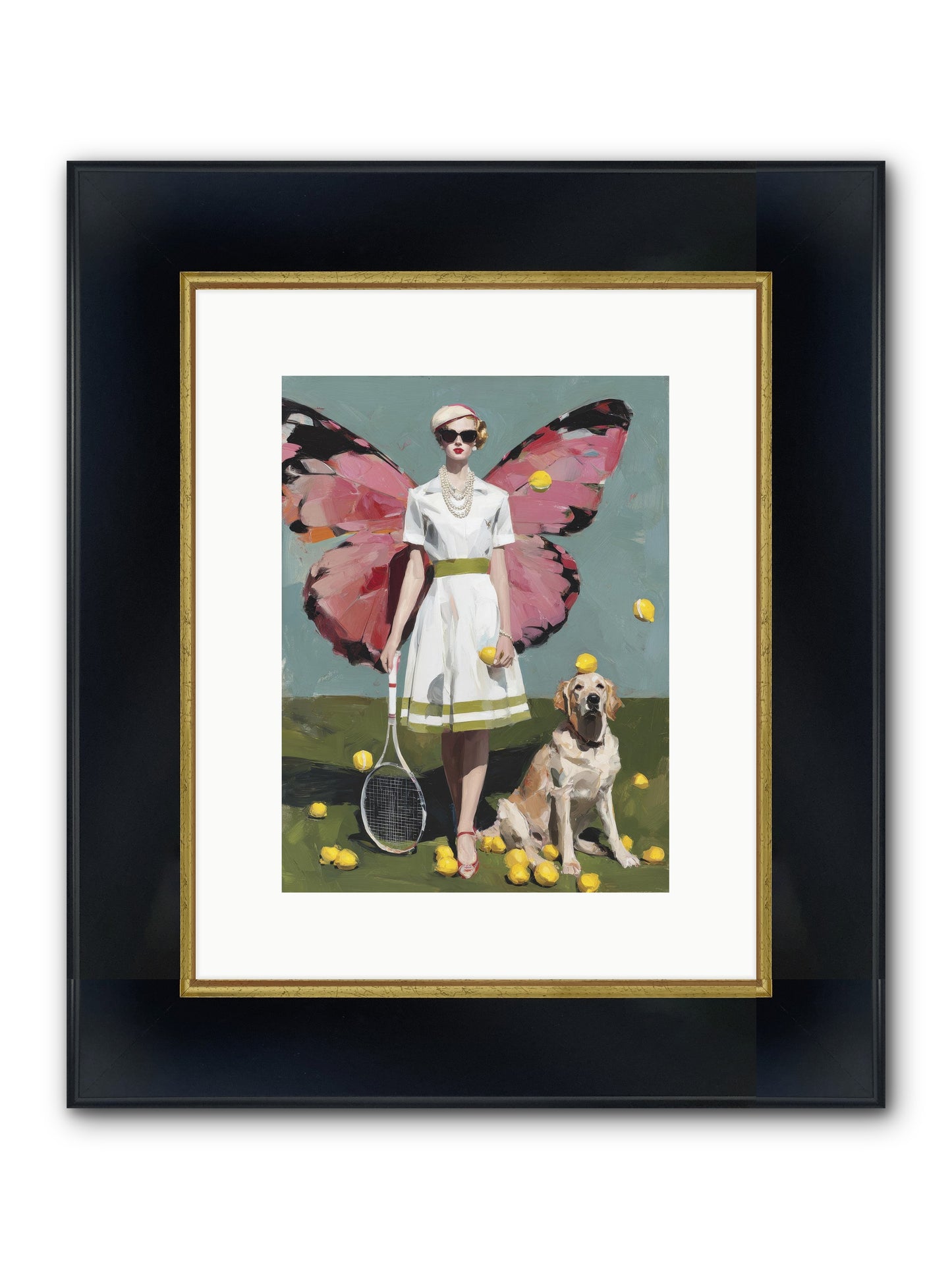 Duchess Of Lemon Avenue Framed Print - Wide Black w/Gold 9x12