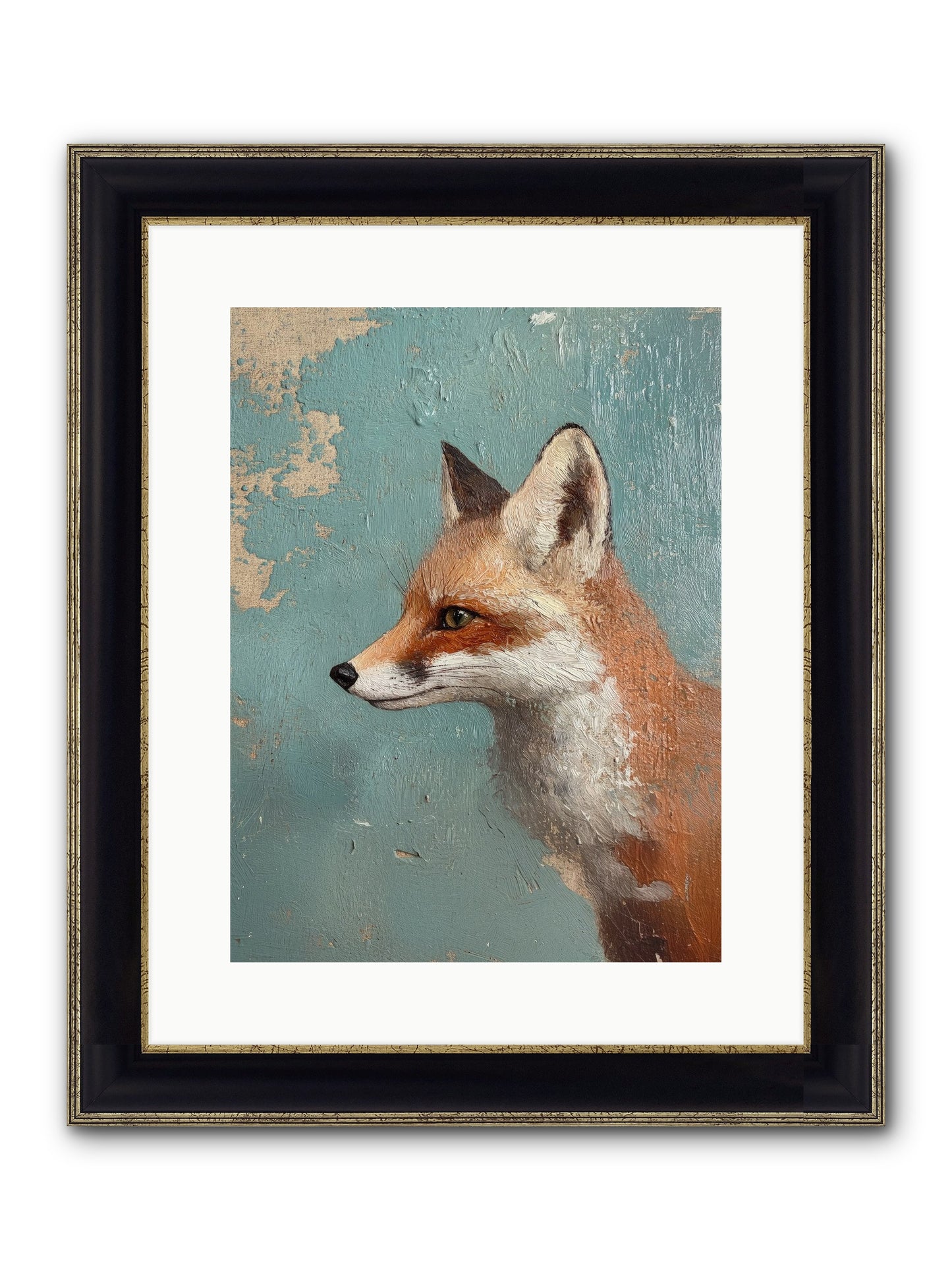 Duchess Of Moonlight Framed Print - Black & Gold 12x16